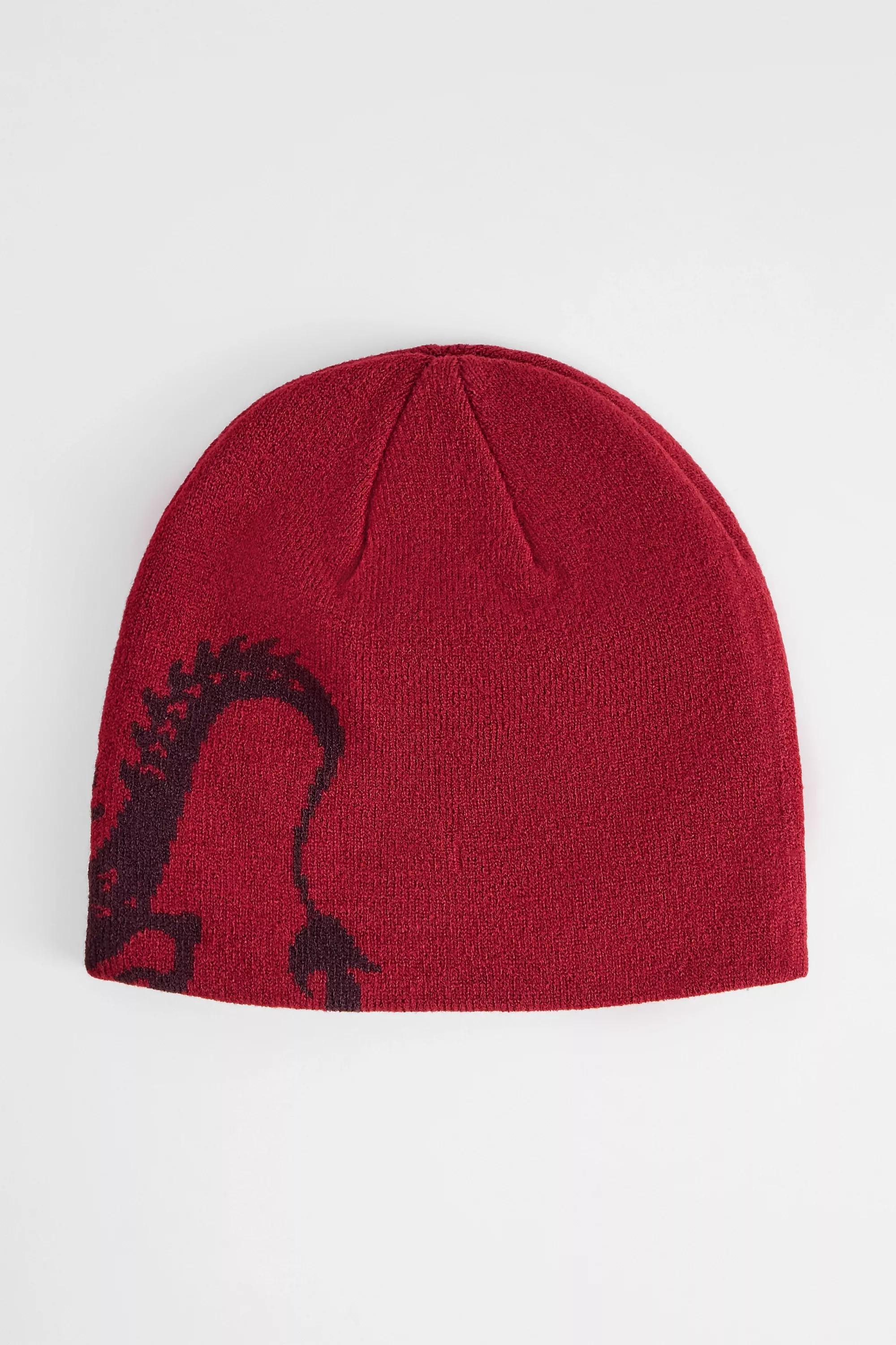 Red Uo Dragon Beanie, RED, large image number 2