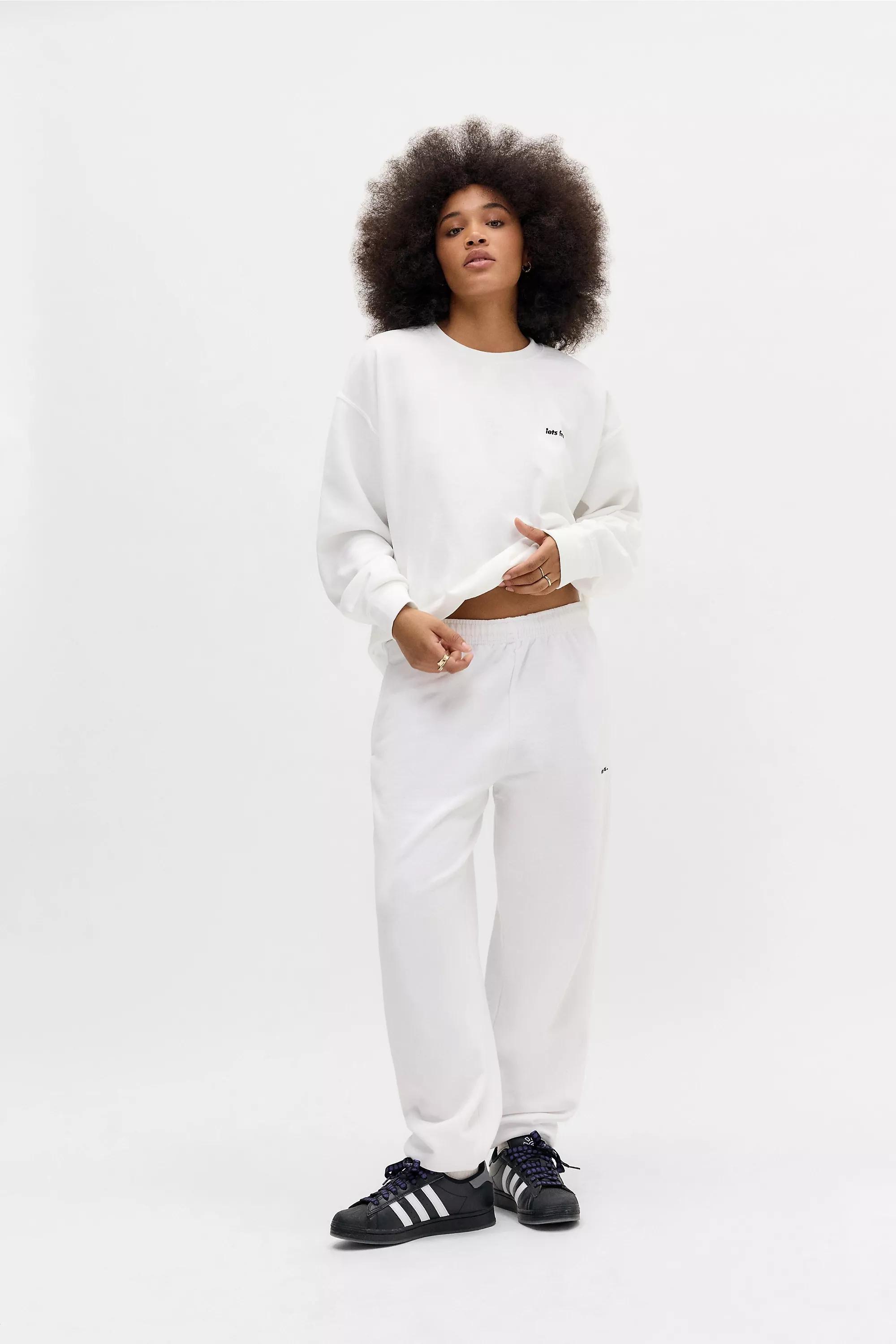 White Iets Frans... Cuffed Joggers, , large image number 1