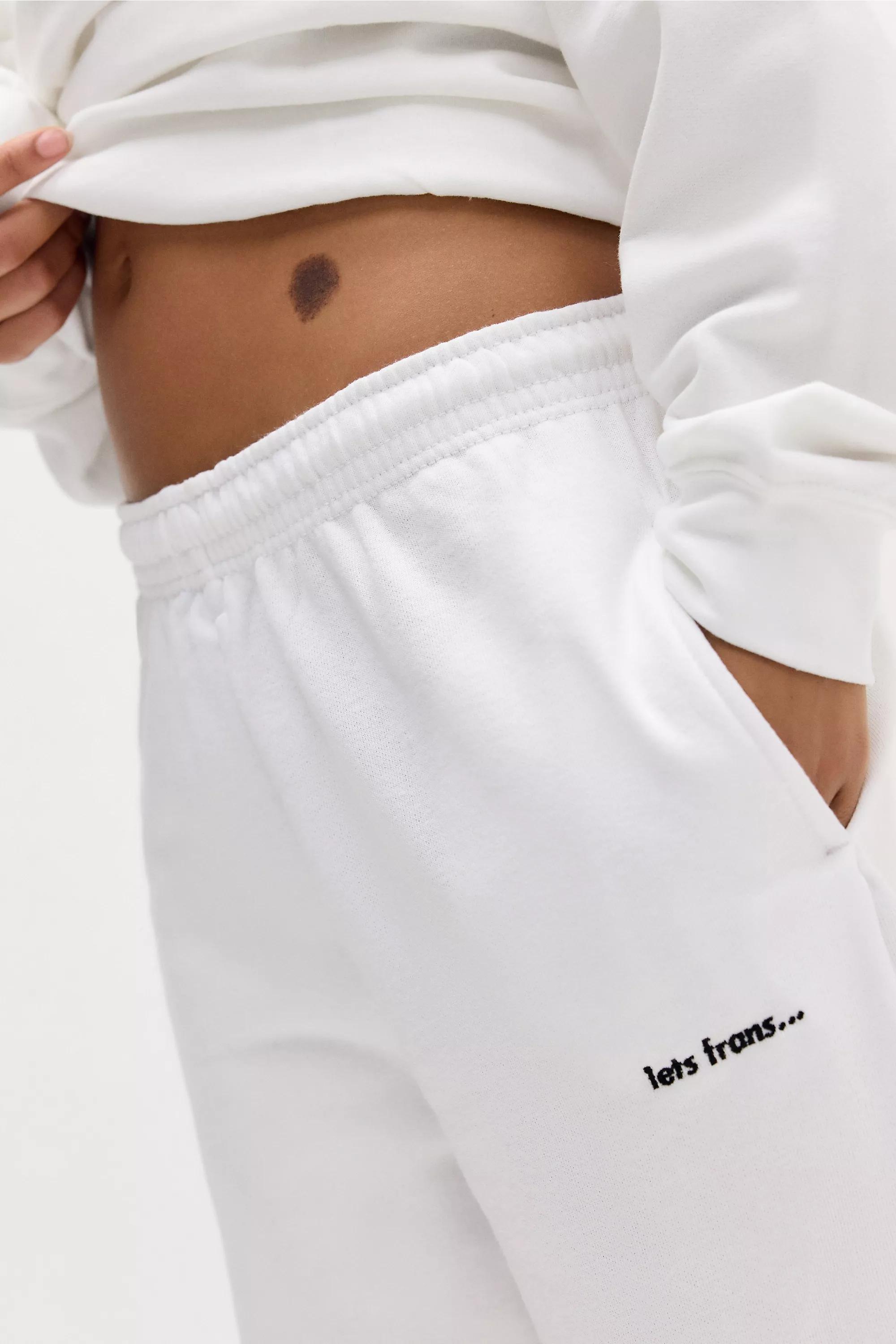 White Iets Frans... Cuffed Joggers, , large image number 3