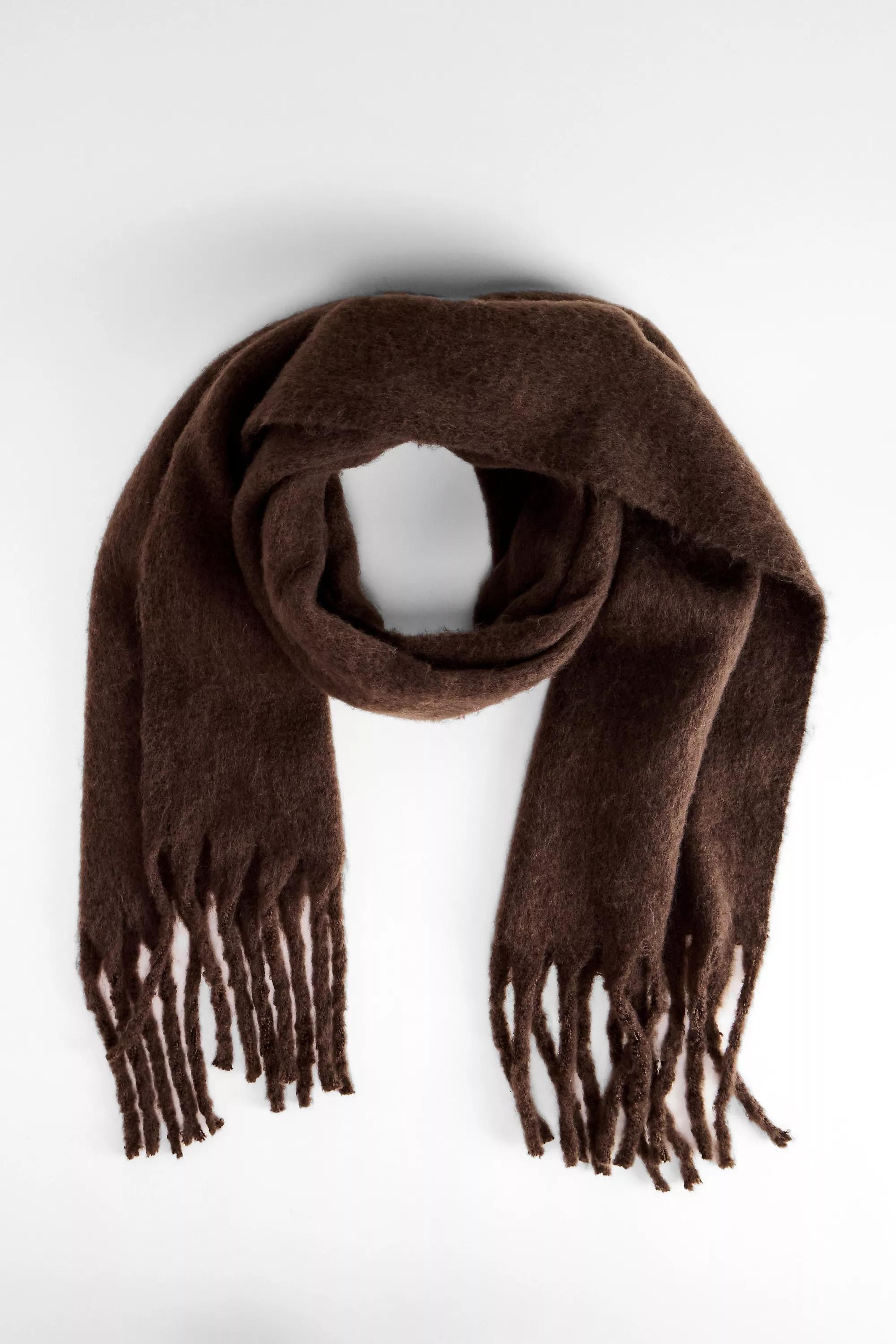 CHOCOLATE UO Lenora Blanket Scarf, CHOC, large image number 2