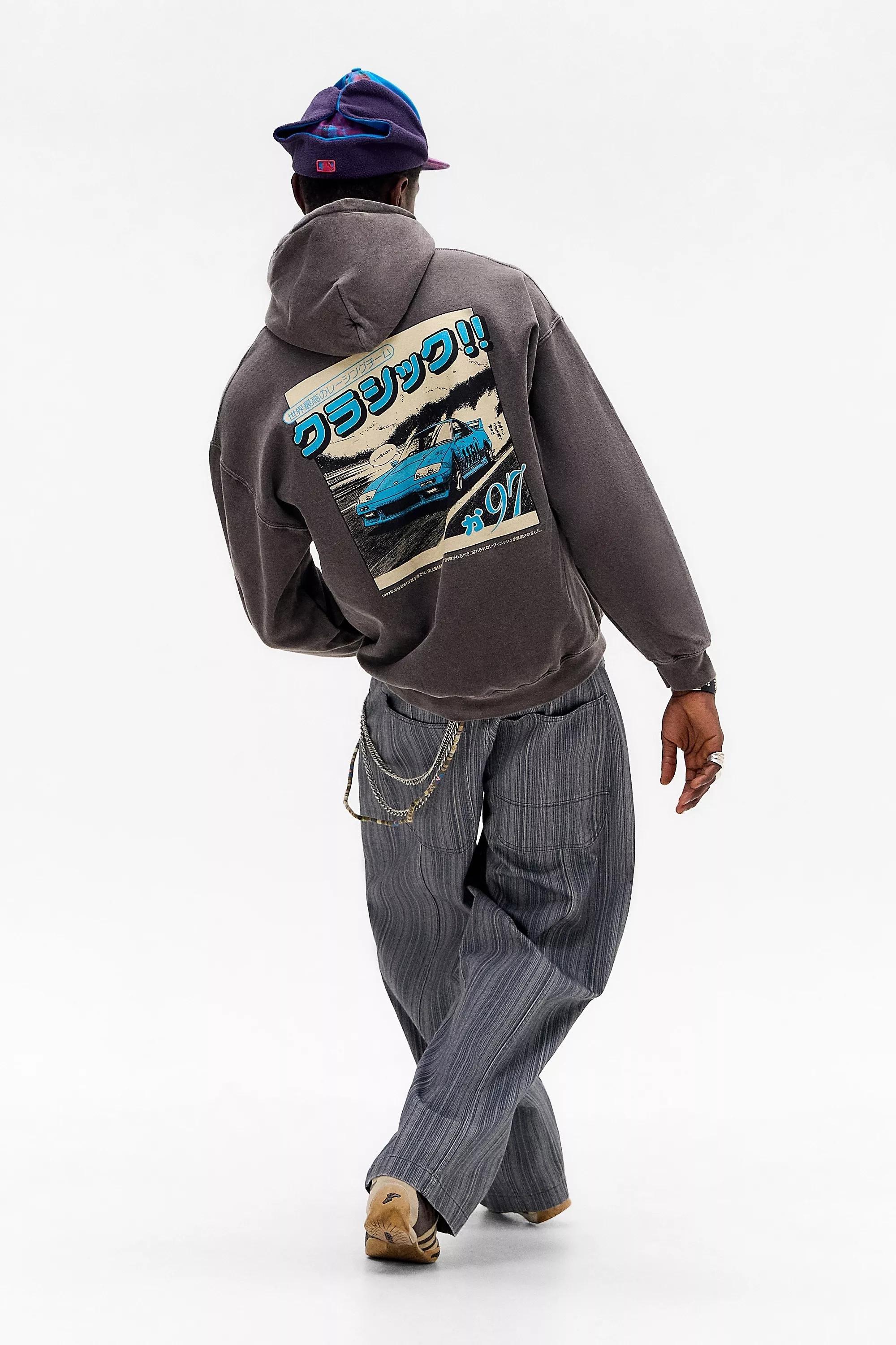 Brown Uo Car Hoodie, , large image number 4