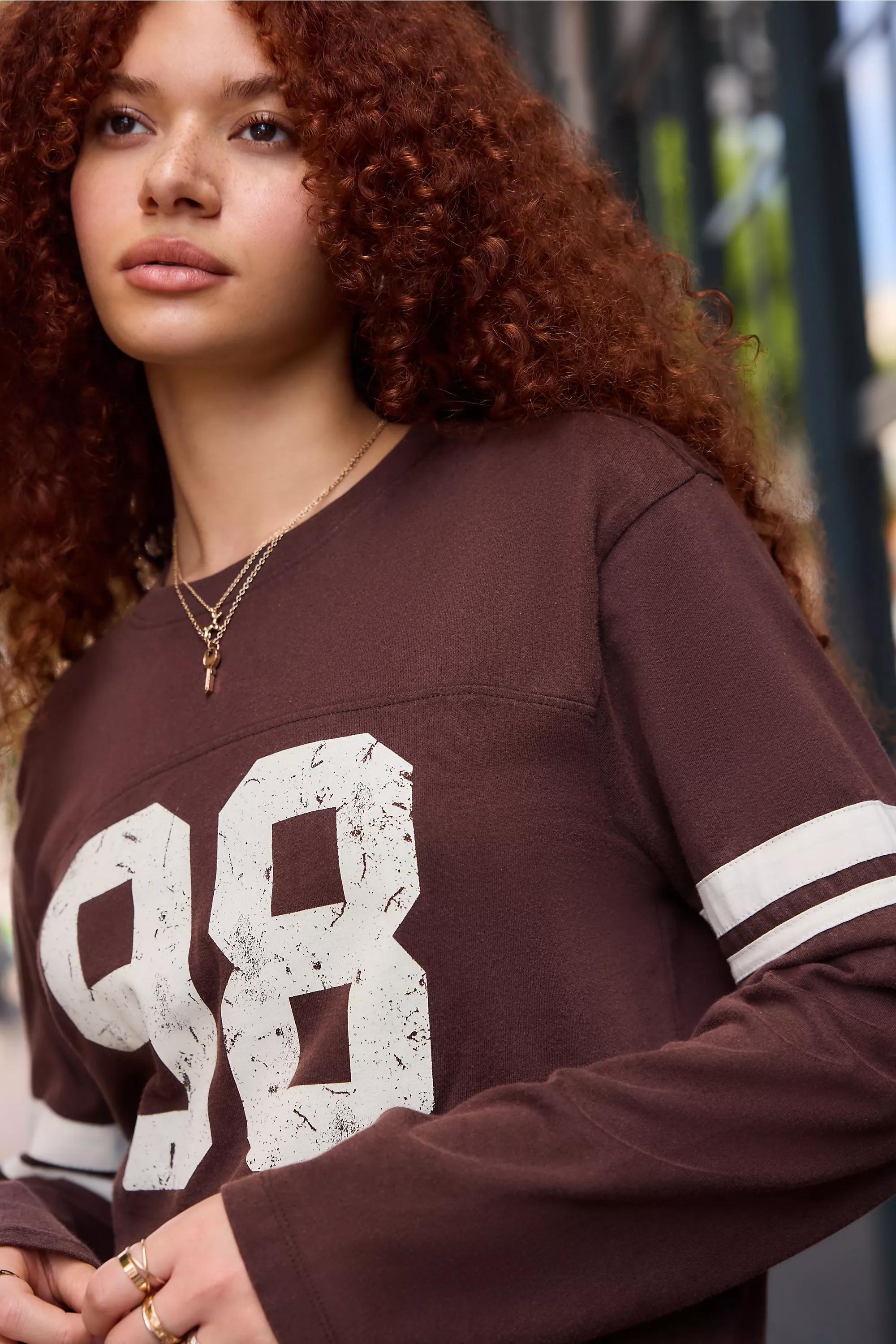 Brown Bdg Sporty 98 Long Sleeve Relaxed T-Shirt, CHOC, large image number 2