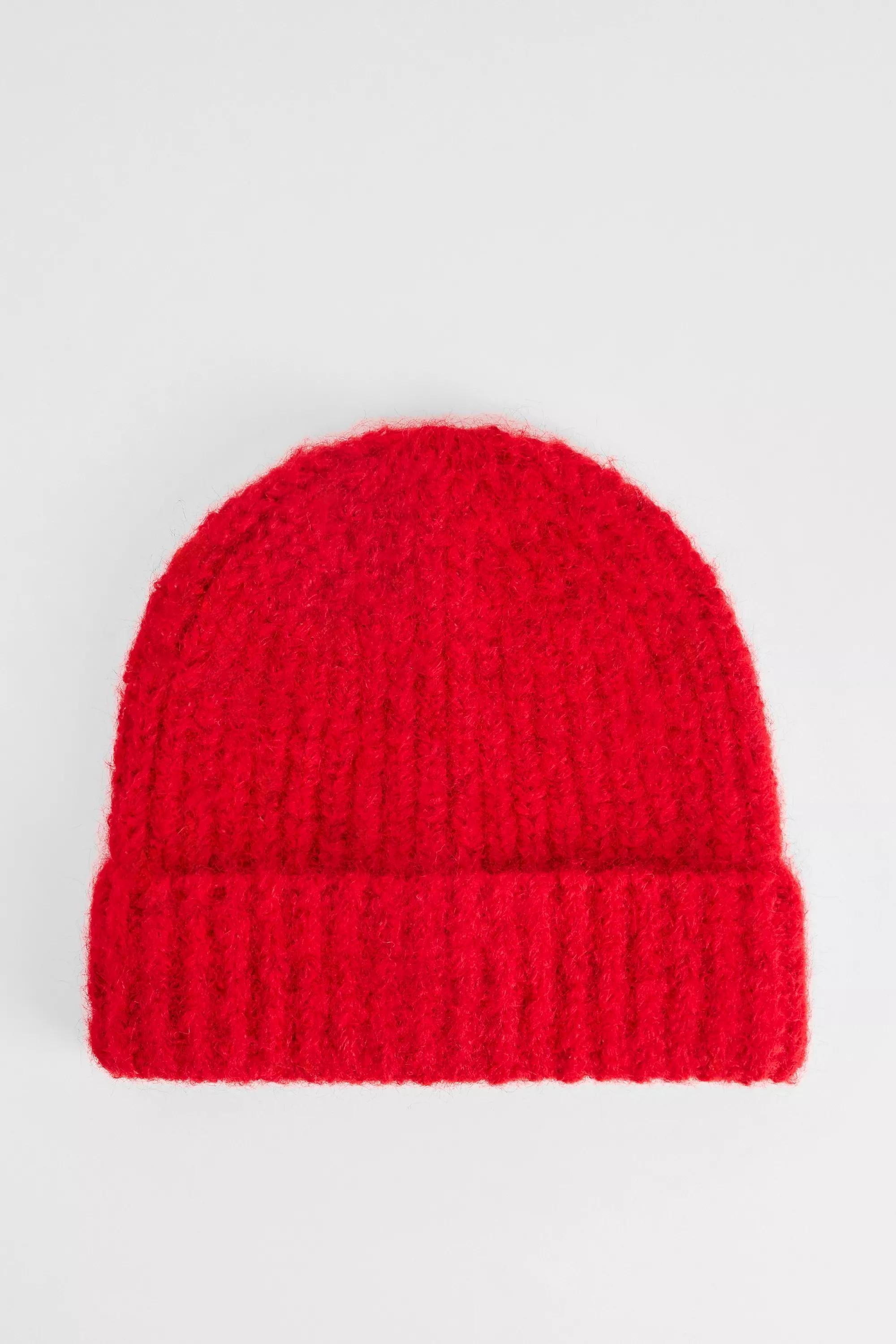 Red UO Rory Soft Knit Beanie, RED, medium