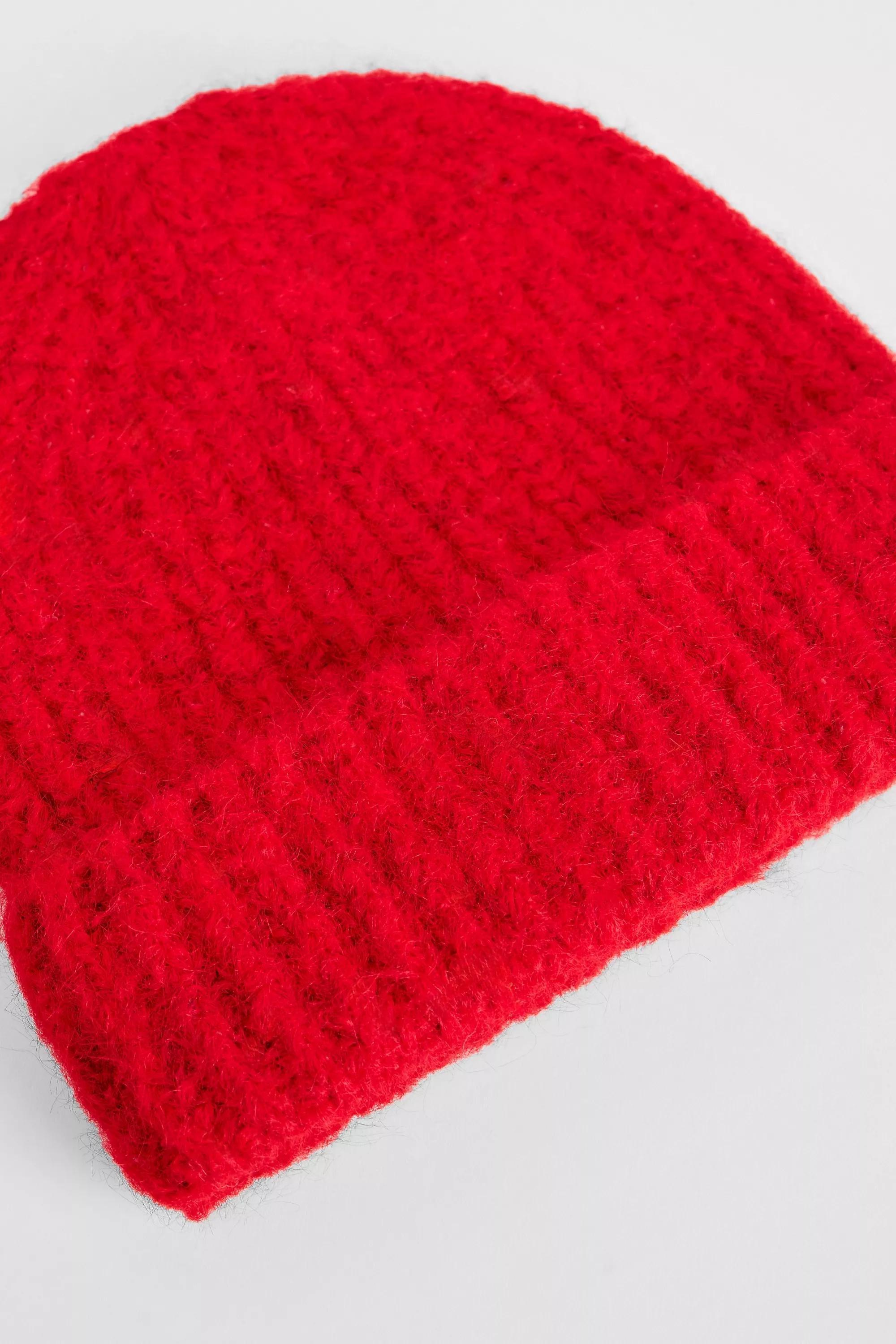 Red UO Rory Soft Knit Beanie, RED, large image number 2