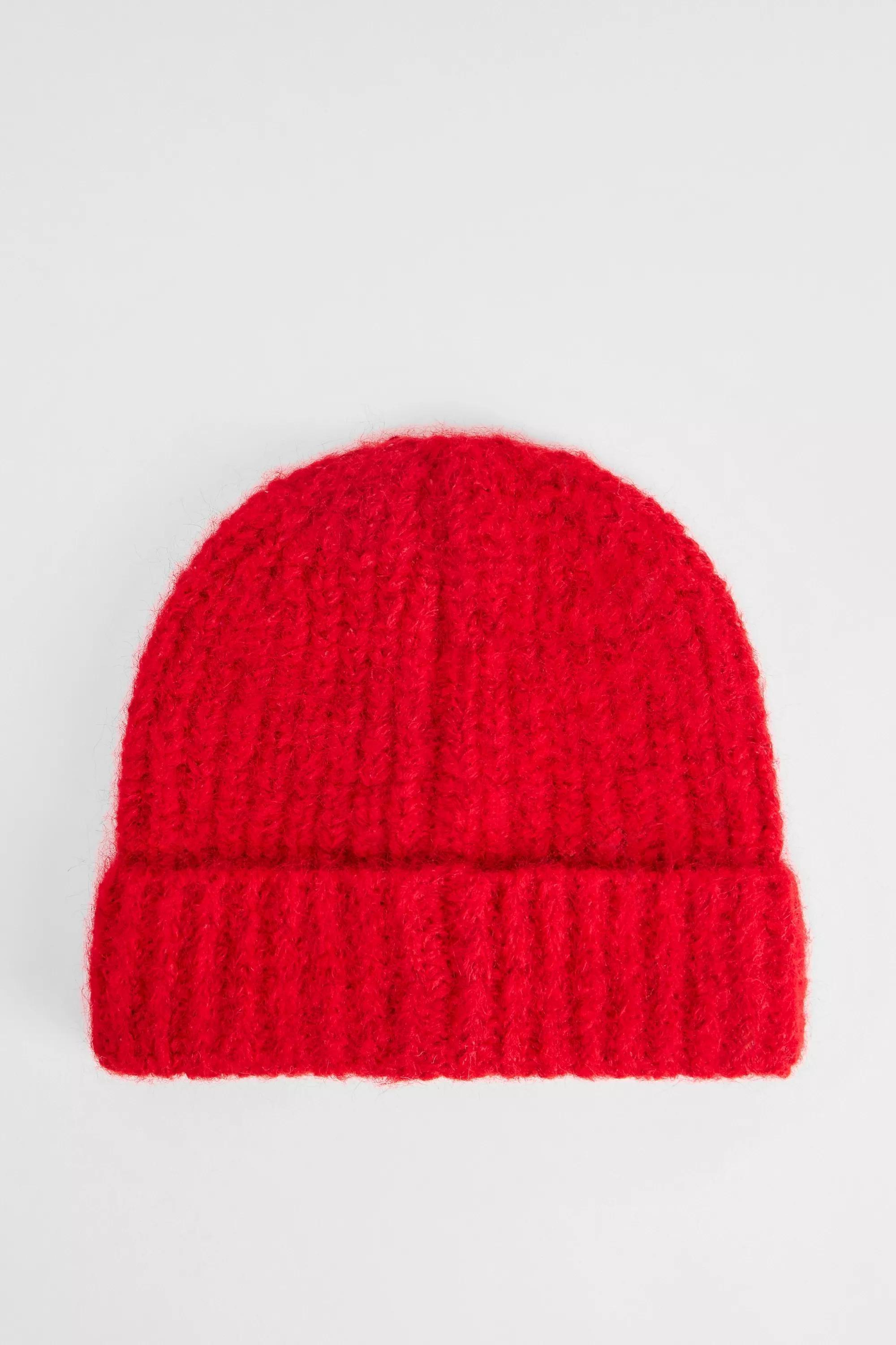 Red UO Rory Soft Knit Beanie, RED, large image number 3