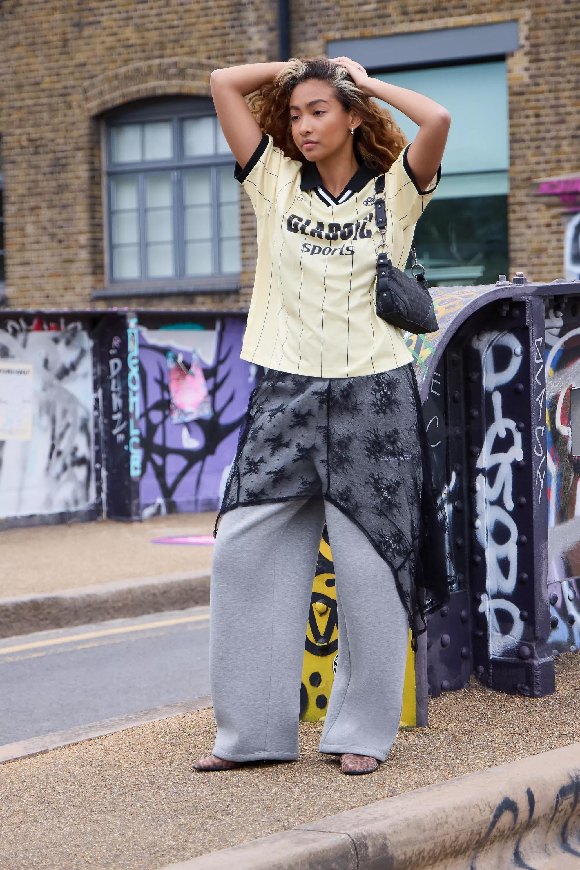 Grey iets frans... Stan Scuba Straight Leg Joggers, GREY, large image number 1