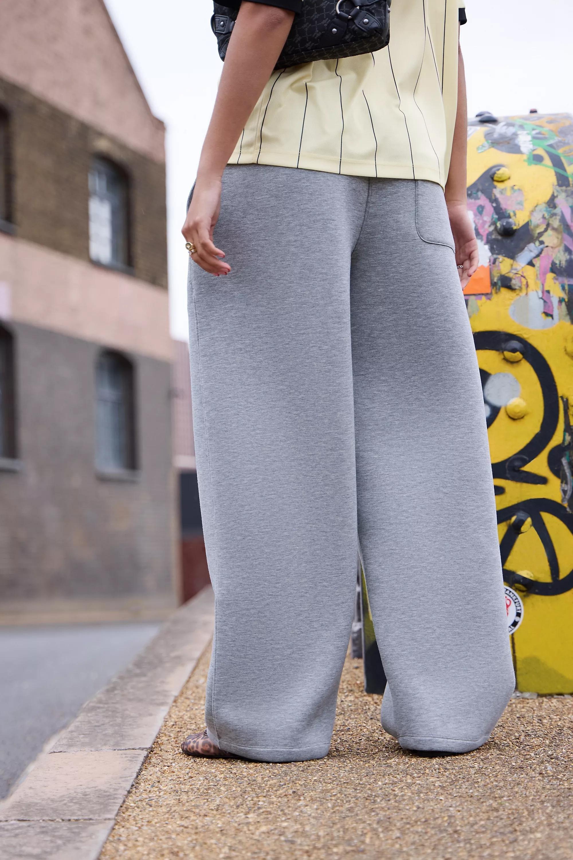 Grey iets frans... Stan Scuba Straight Leg Joggers, GREY, large image number 3