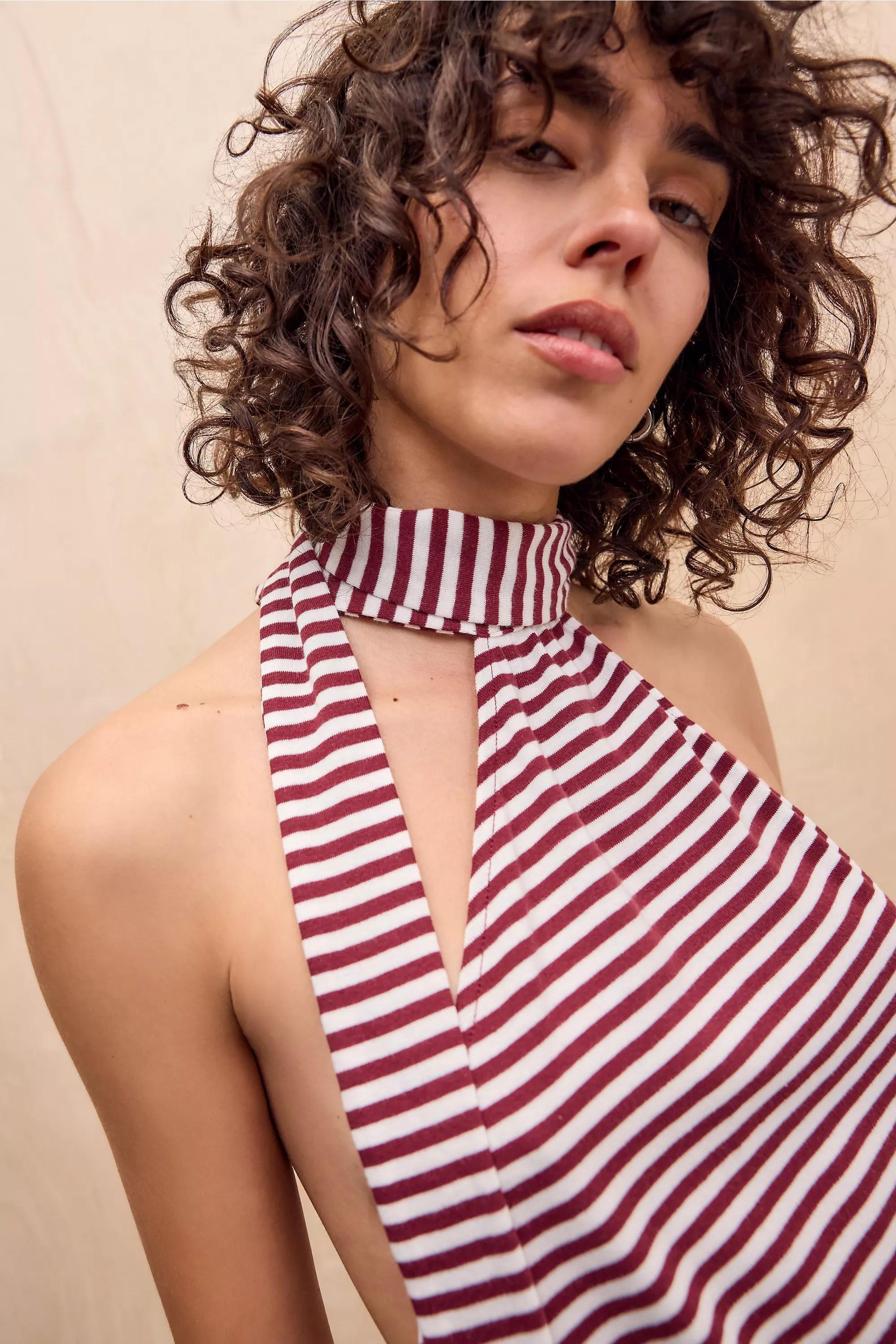 Jaded London Stripe Enya Backless Mini Dress, , large image number 1