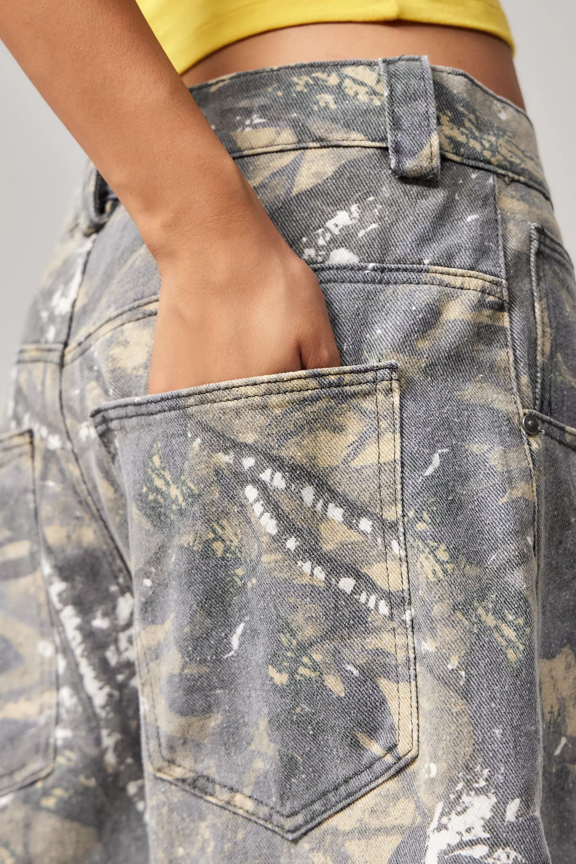 Jaded London Forest Camo Colossus Jorts, , large image number 3