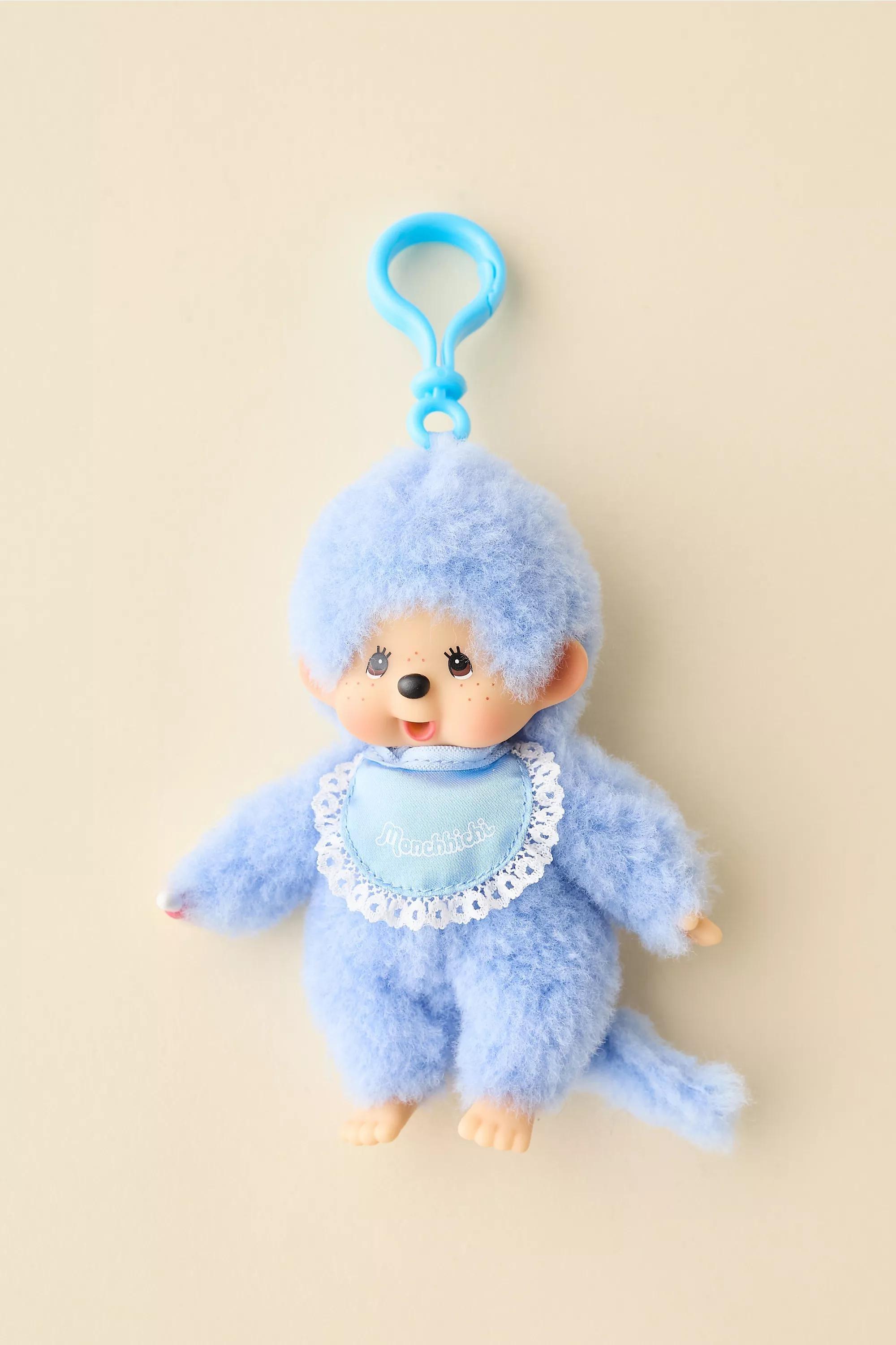 Blue Plushie Keyring, LT BLUE, medium