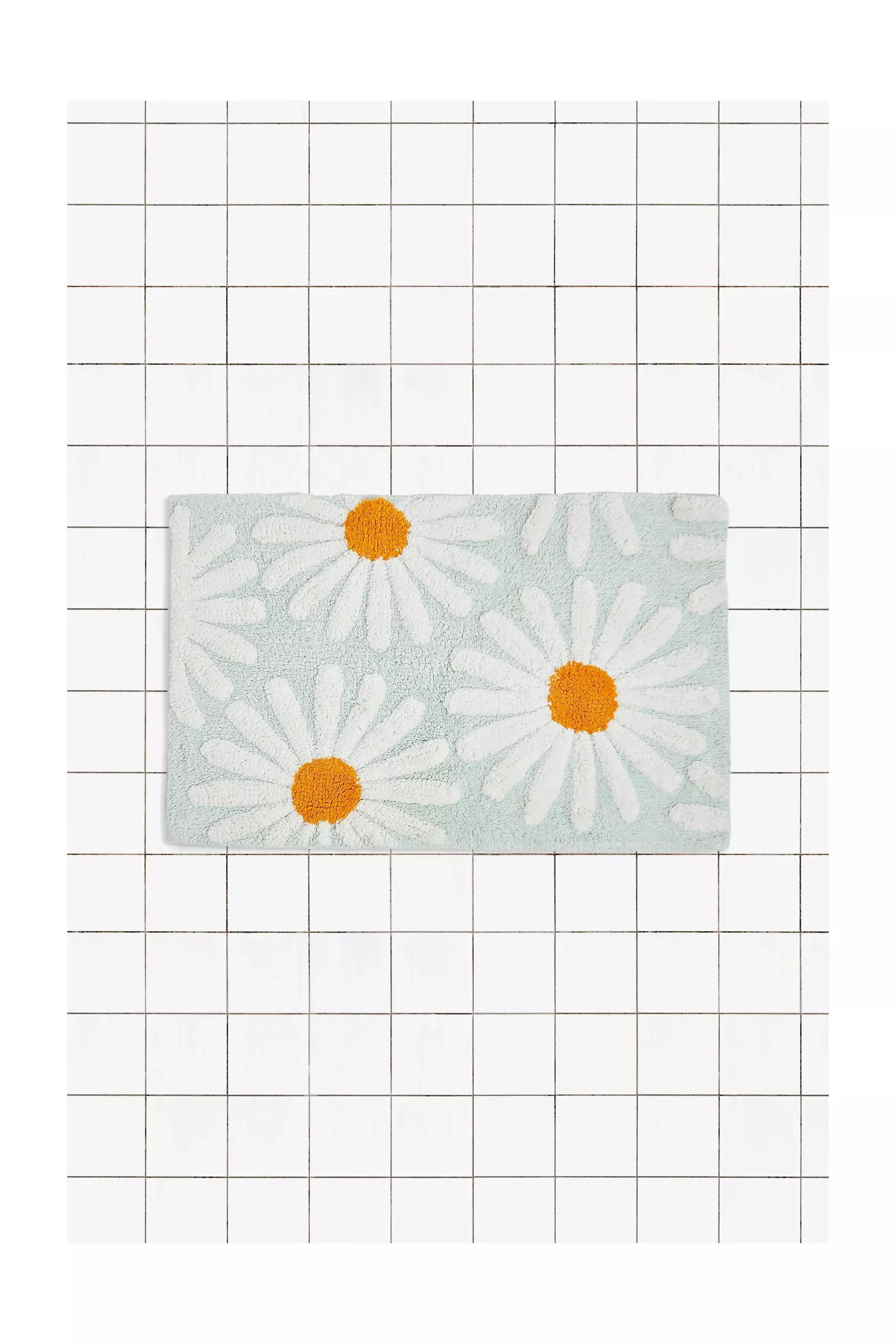 MINT Mint Daisy Bath Mat, MINT, large image number 0