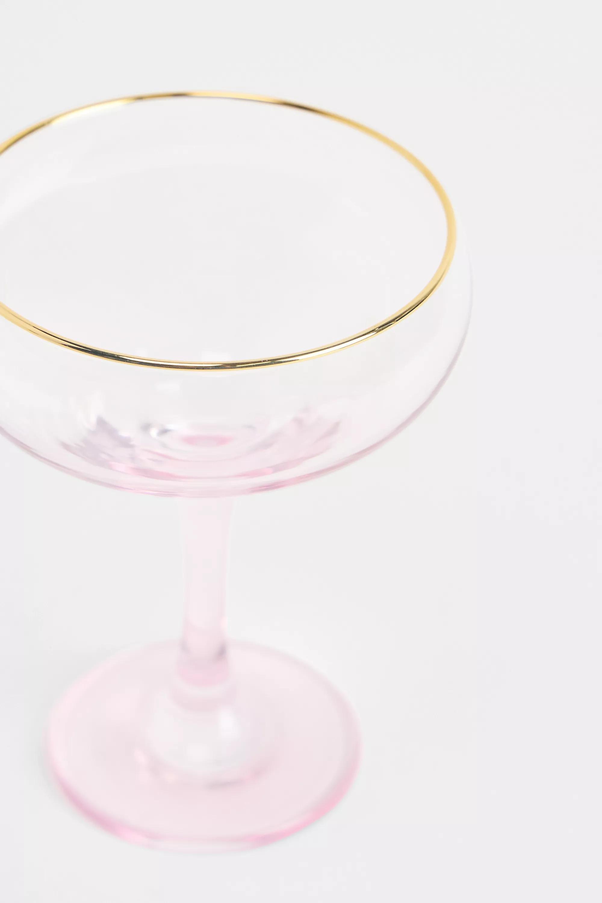 Pink Coupe Glass, PINK, large image number 1