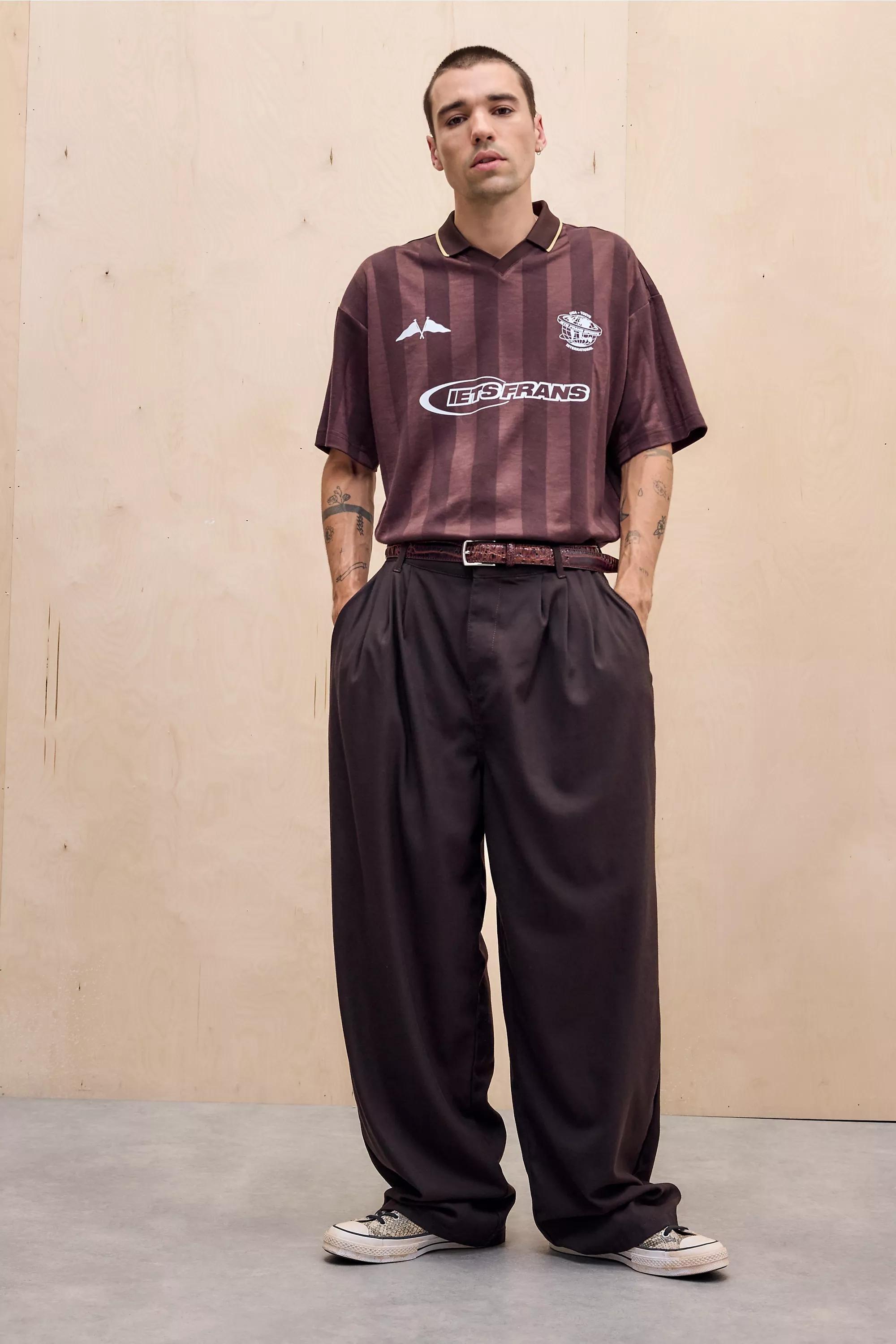 Brown iets frans... Short Sleeve Football T-Shirt, BRN, large image number 2