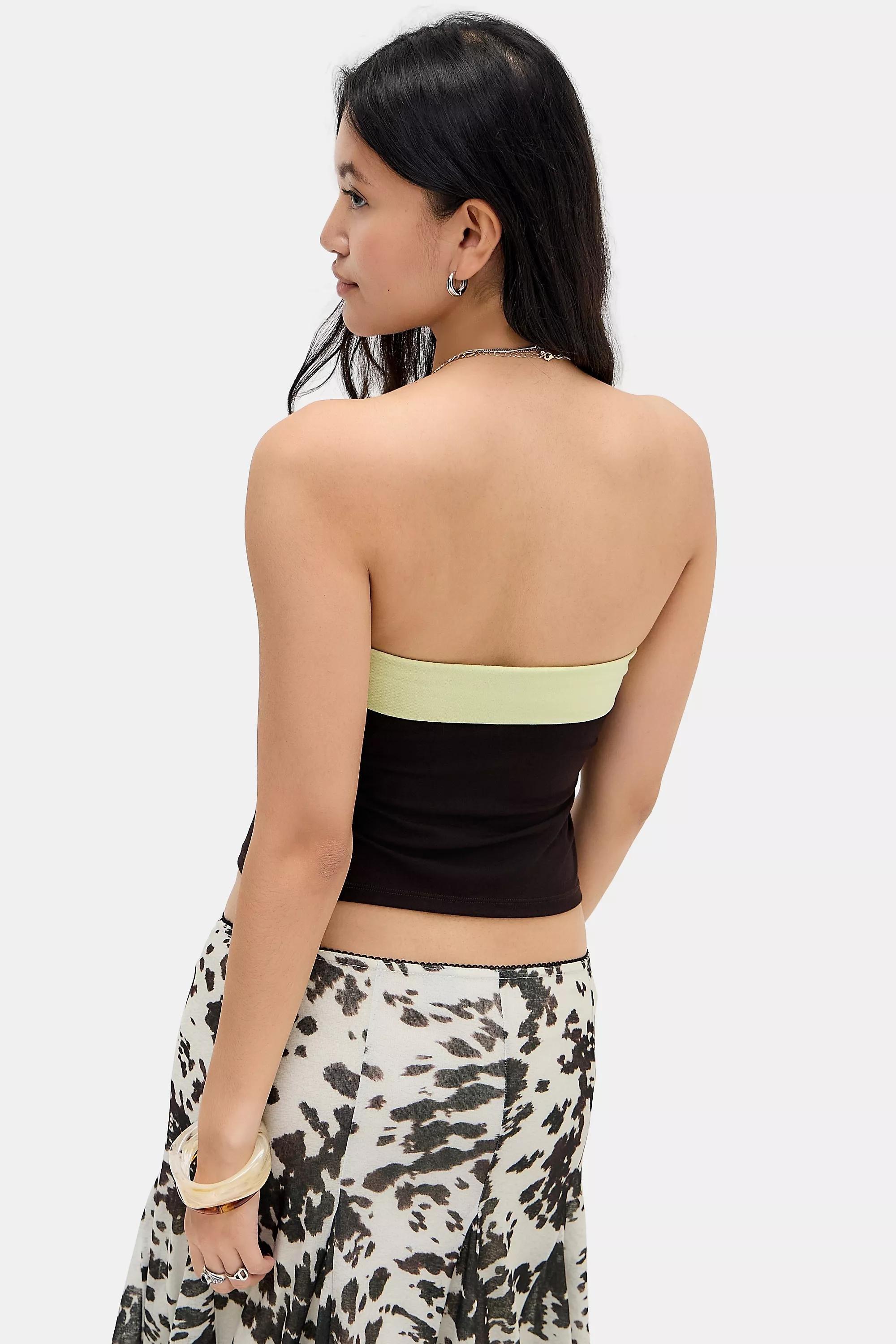 Brown Motel Solna Bandeau Top, BRN, large image number 3