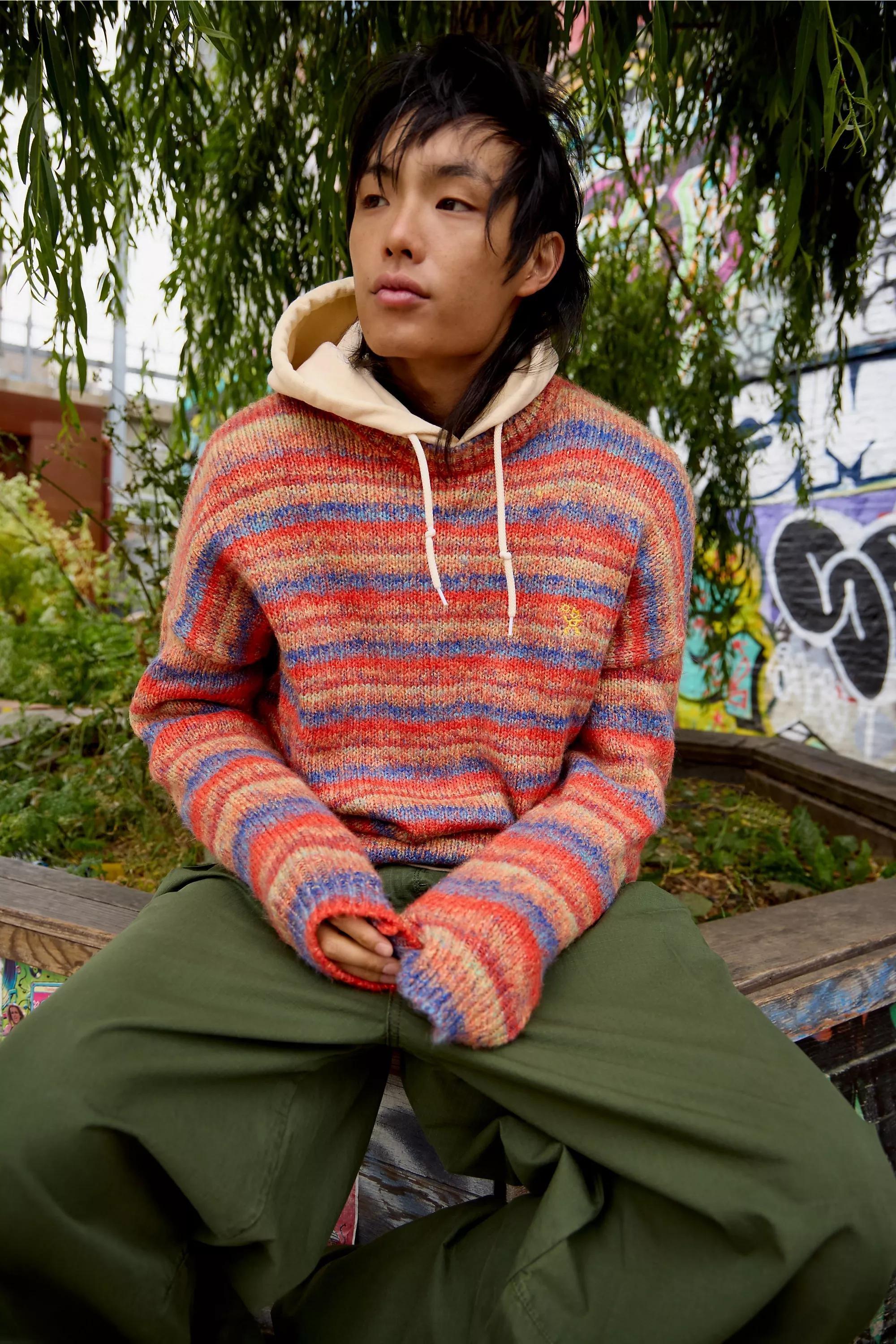 Red Ayker Hollie Stripe Jumper, RED, large image number 0