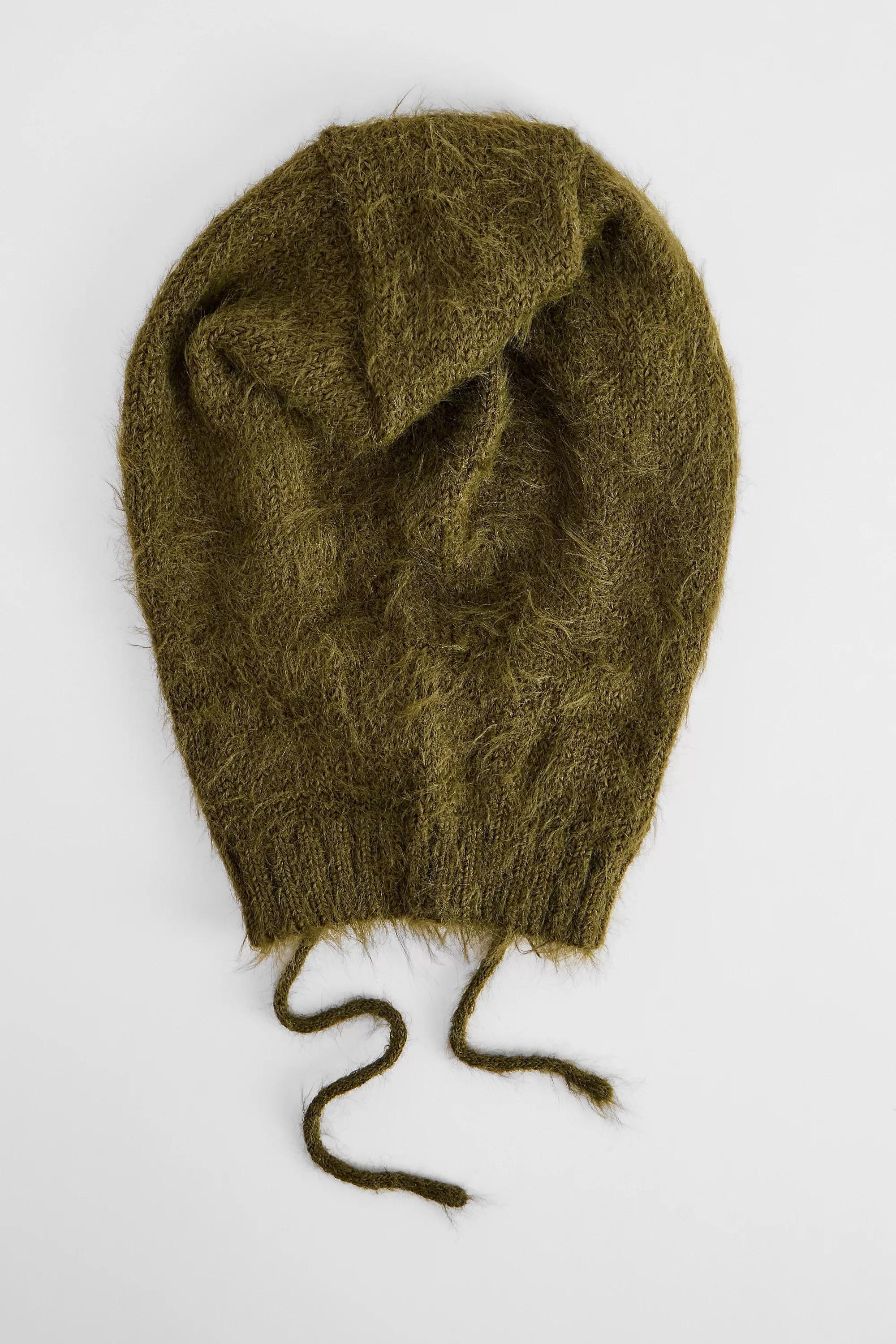 Khaki Uo Fluffy Hoodie, KHAKI, large image number 2