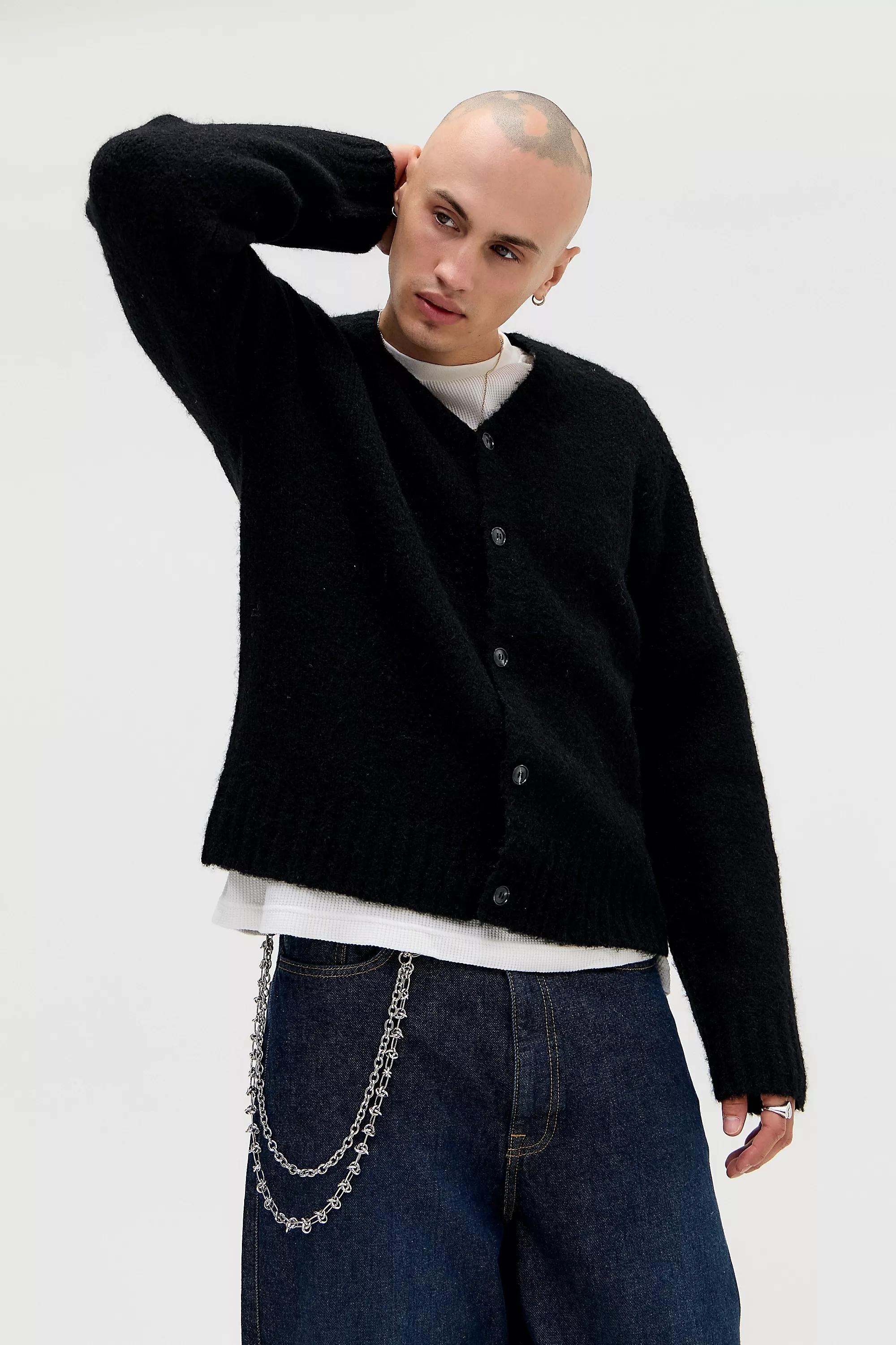 BLACK BDG Black 98 Cardigan, BLK, medium