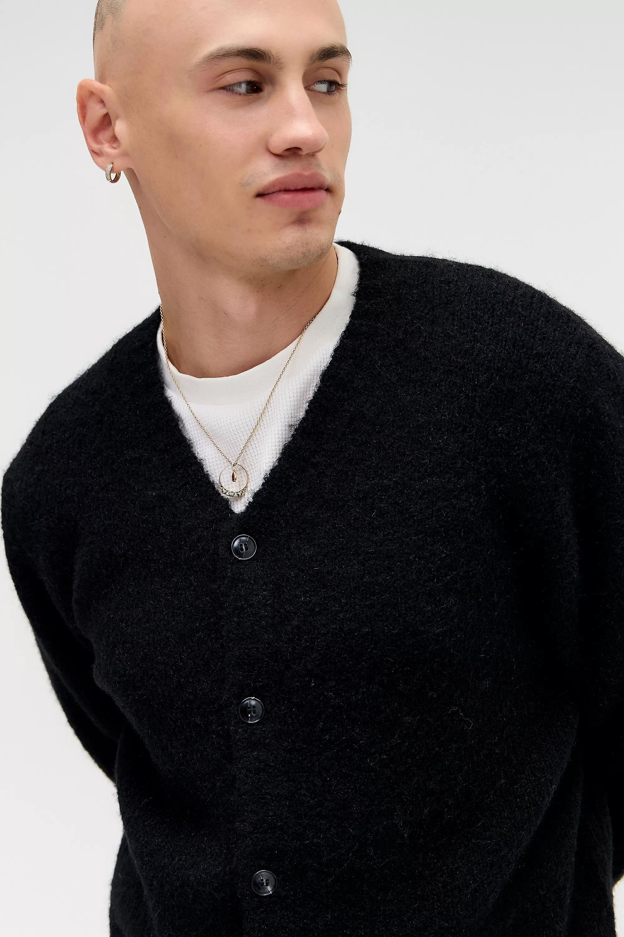 BLACK BDG Black 98 Cardigan, BLK, medium