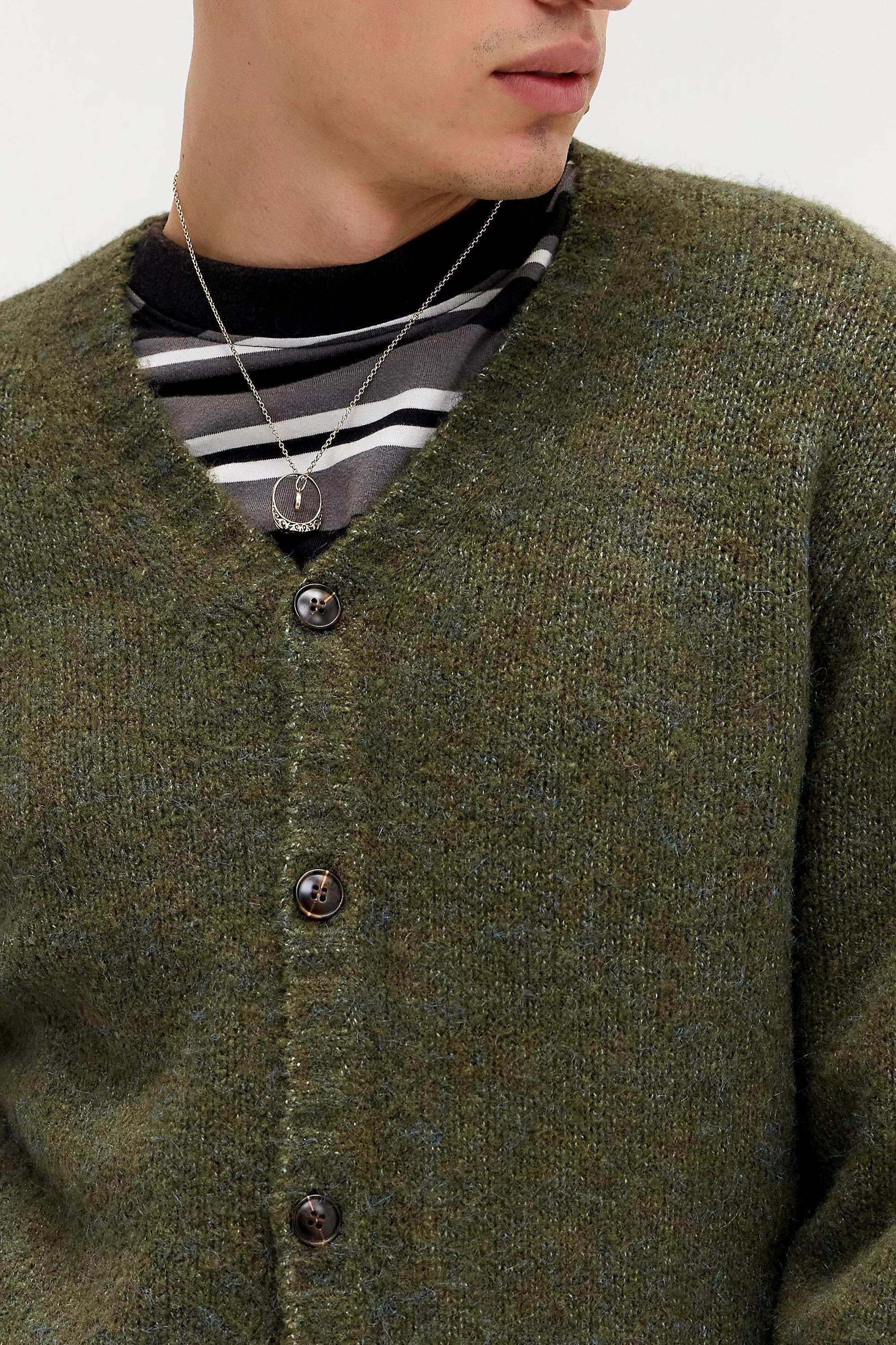 GREEN BDG Green 98 Knit Cardigan, GRN, large image number 1