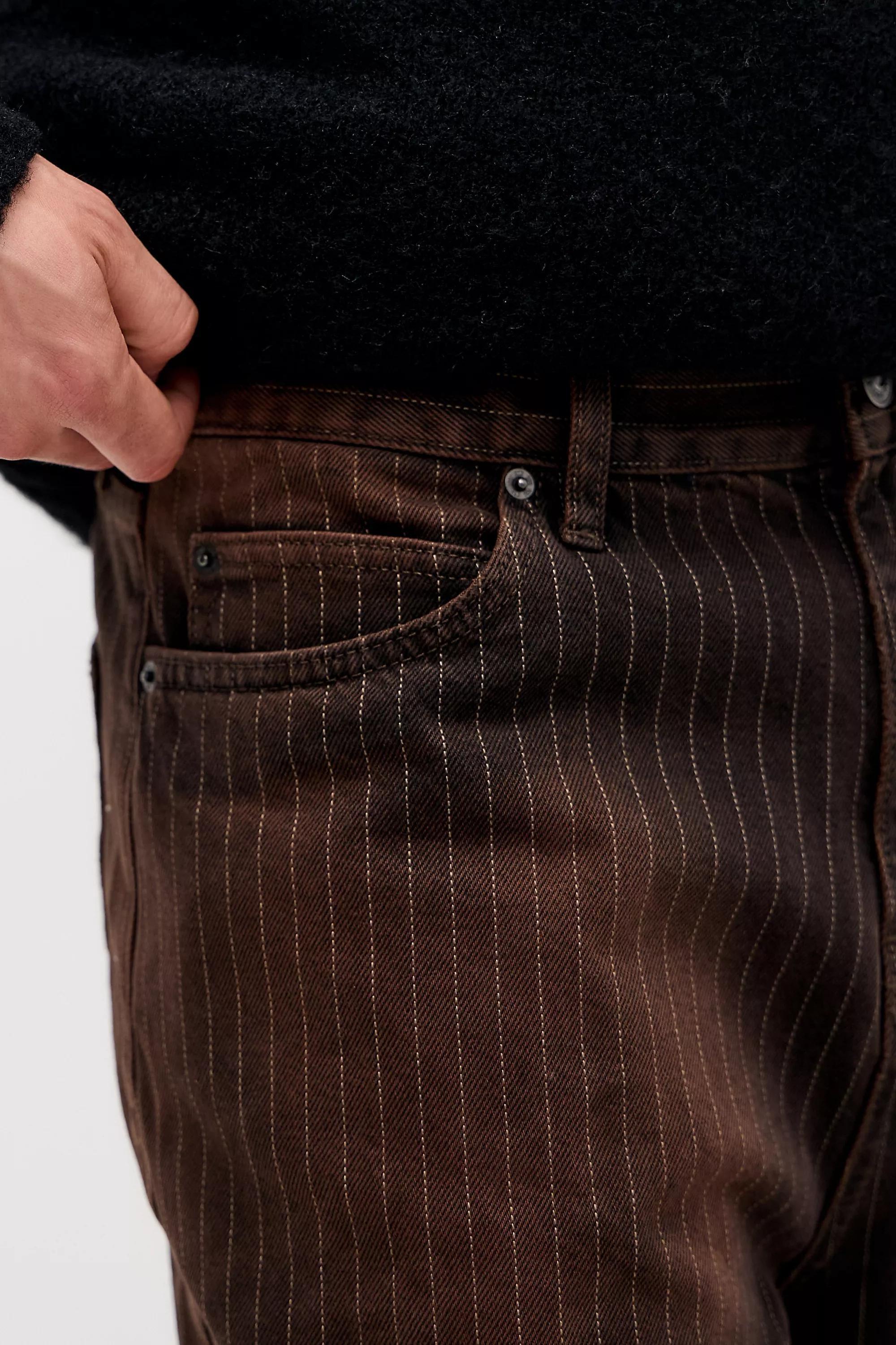 Brown Bdg Jack Tint Striped Jeans, BRN, medium