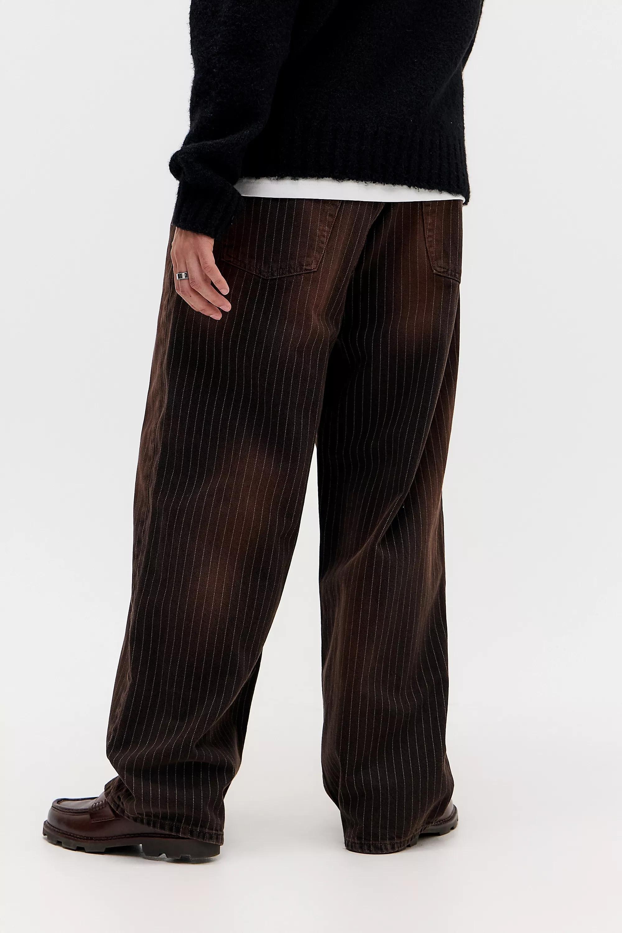 Brown Bdg Jack Tint Striped Jeans, BRN, large image number 3