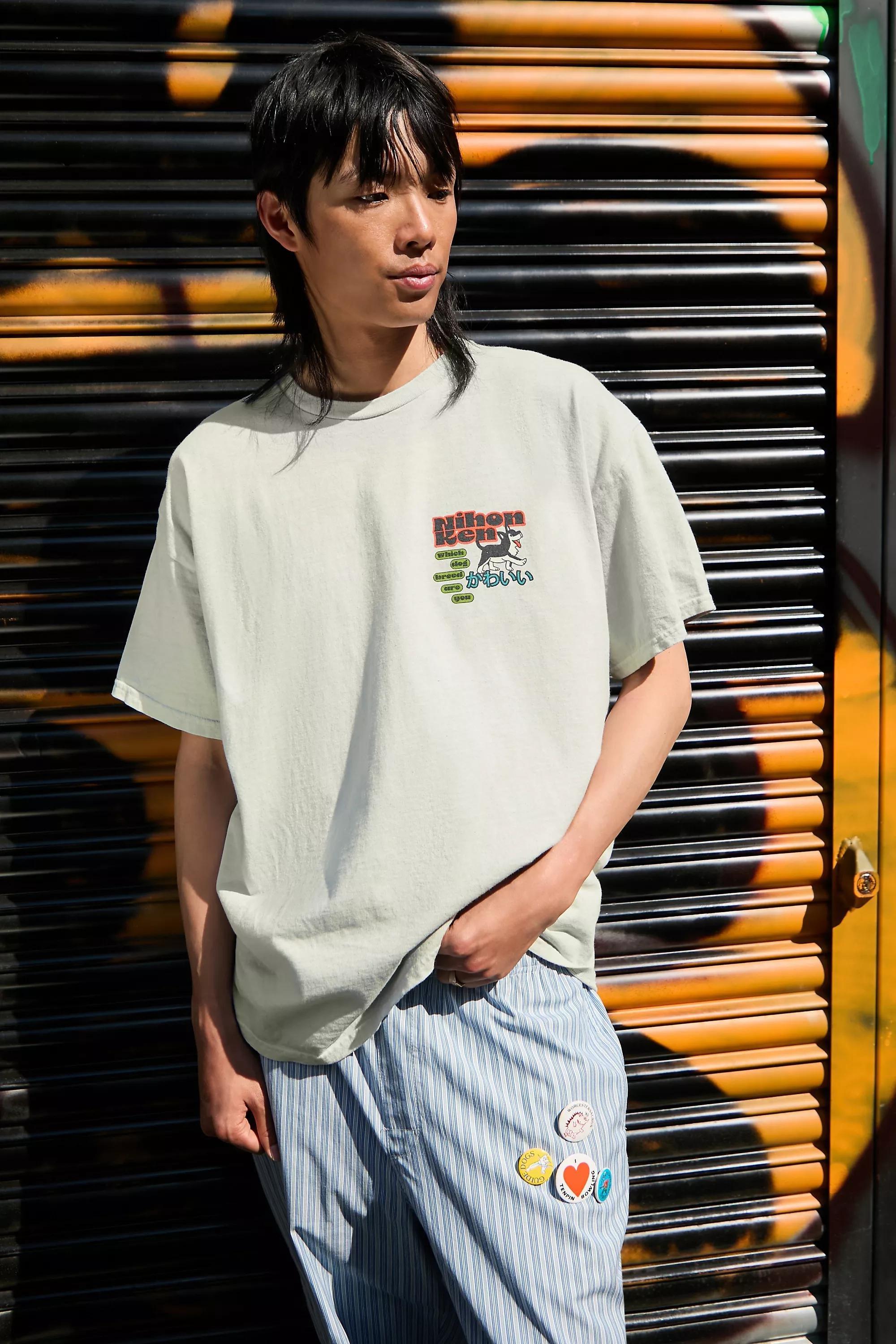 Green Uo Sage Printed T-Shirt, , large image number 1