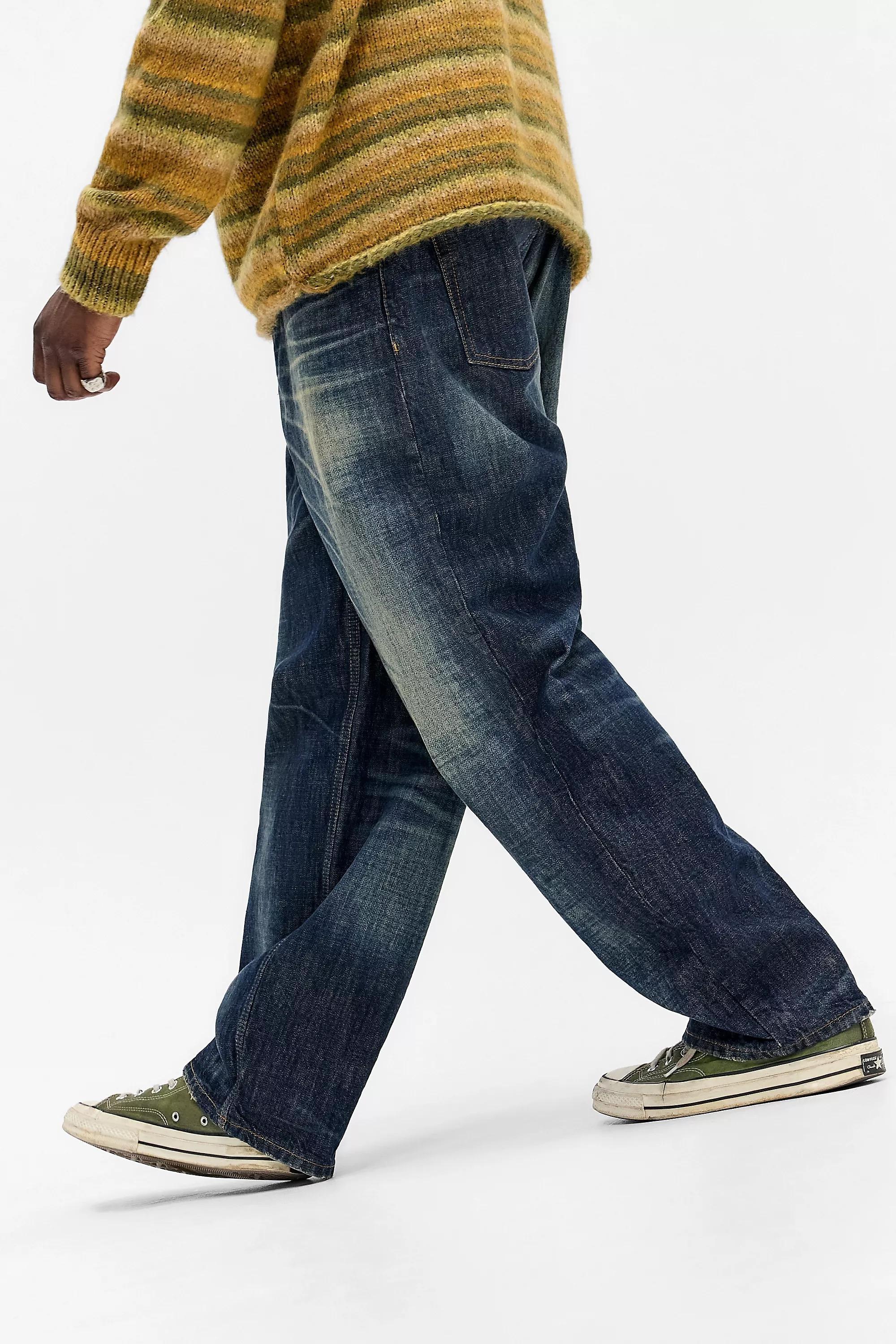 Navy Bdg Jack Dark Vintage Jeans, BLUE, large image number 2