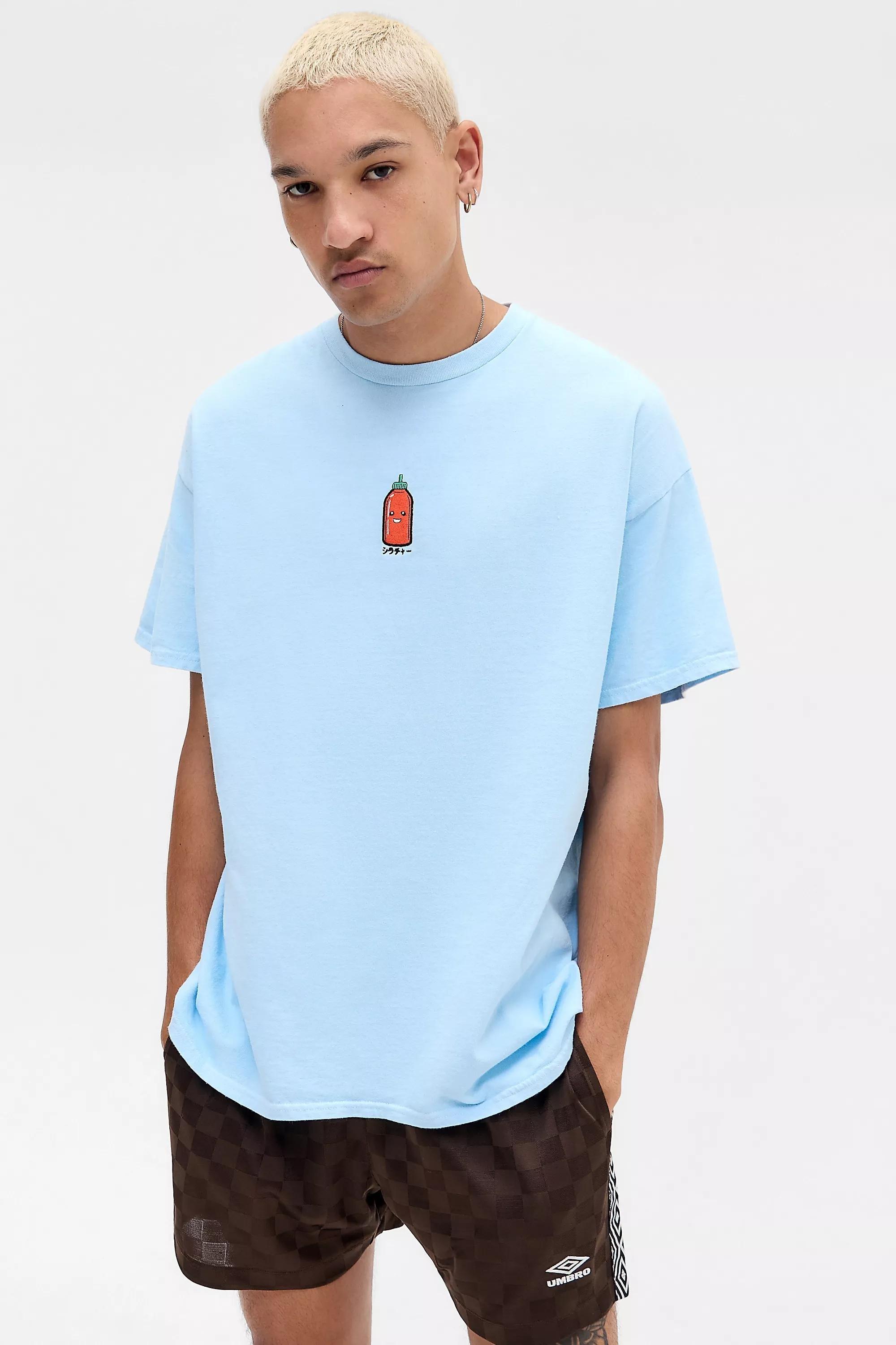 Blue Uo Printed T-Shirt, BLUE, large image number 1