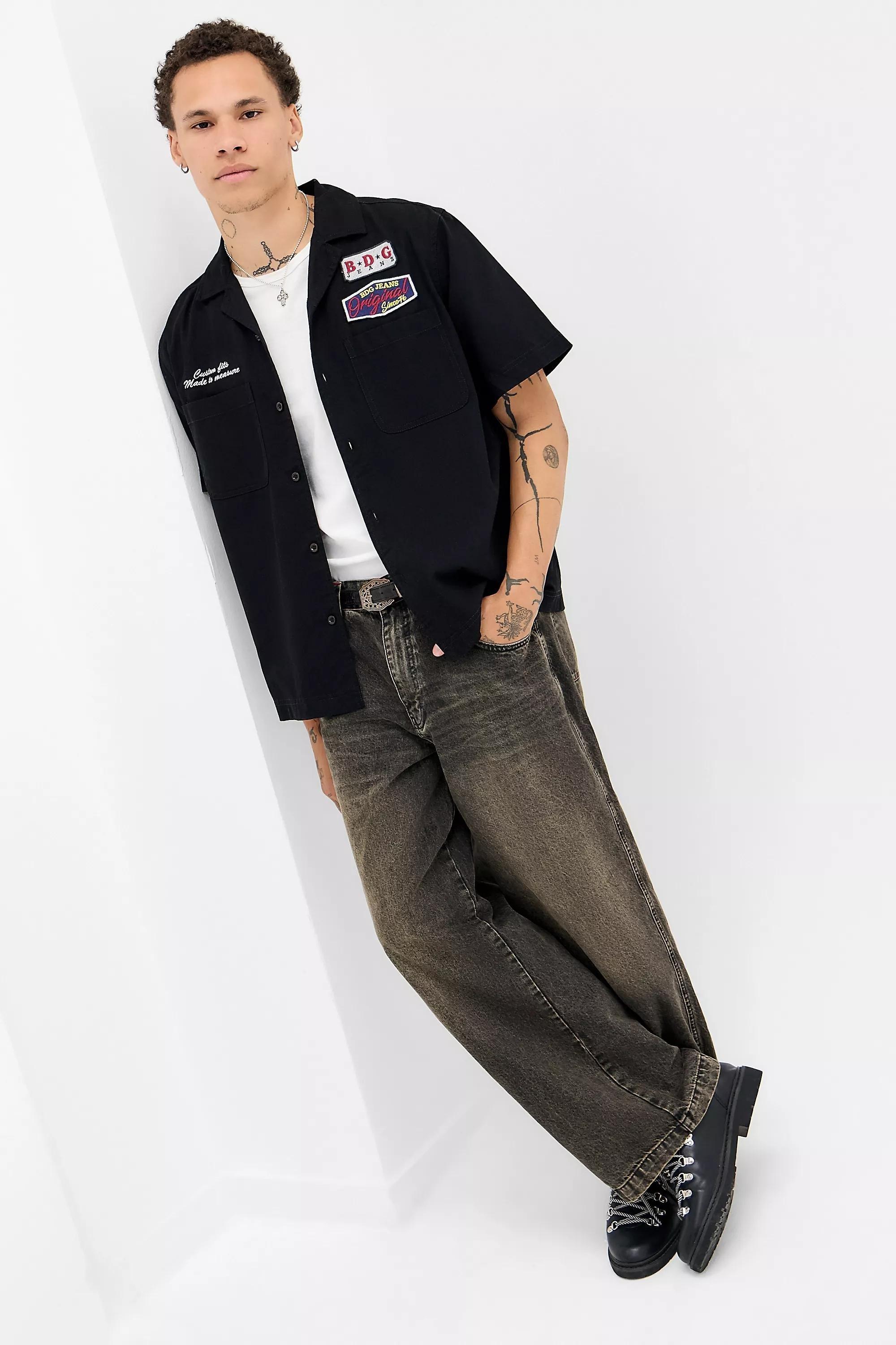 BDG Neo Skate Dirty Tint Jeans, BLK, large image number 1