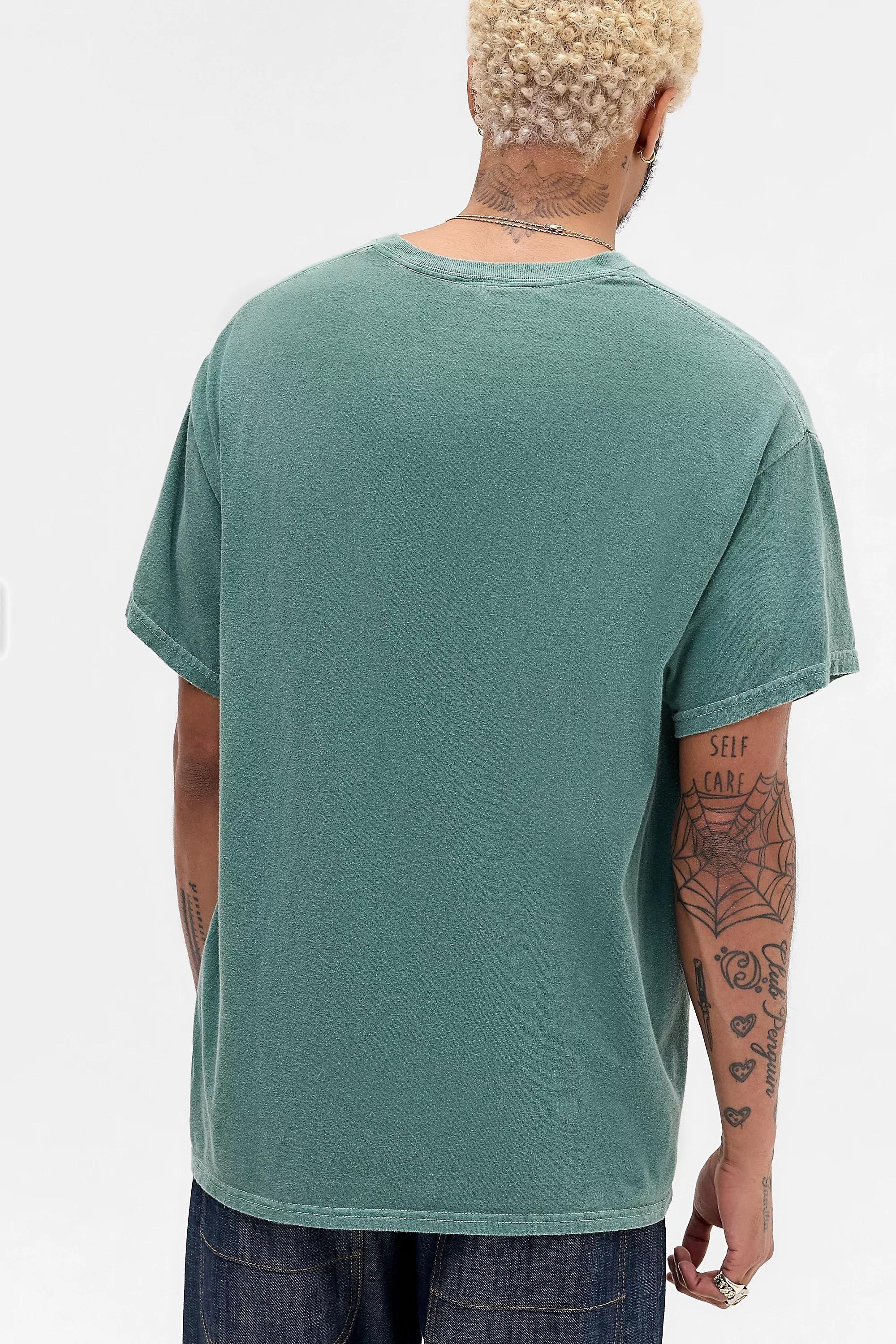 Green Uo Printed Embroidered T-Shirt, , large image number 3