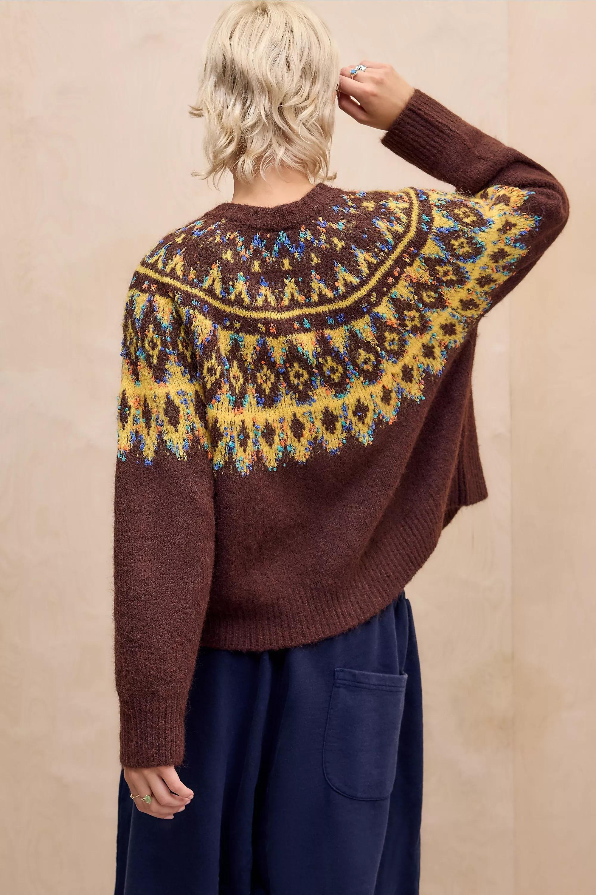 Brown Kimchi Blue Relaxed Cardigan, BRN, large image number 3