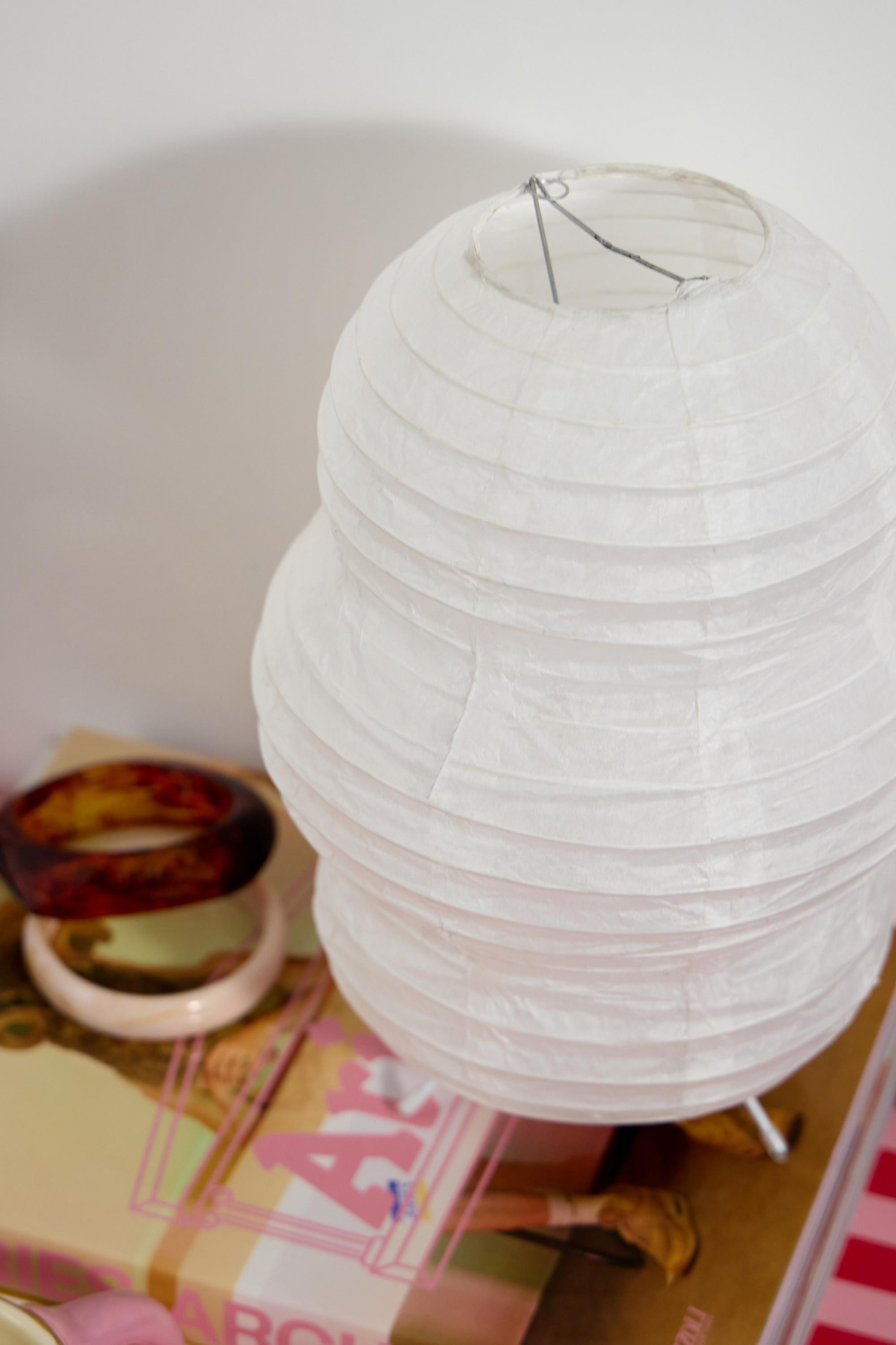 WHITE Neiko Paper Table Lamp, WHT, large image number 2