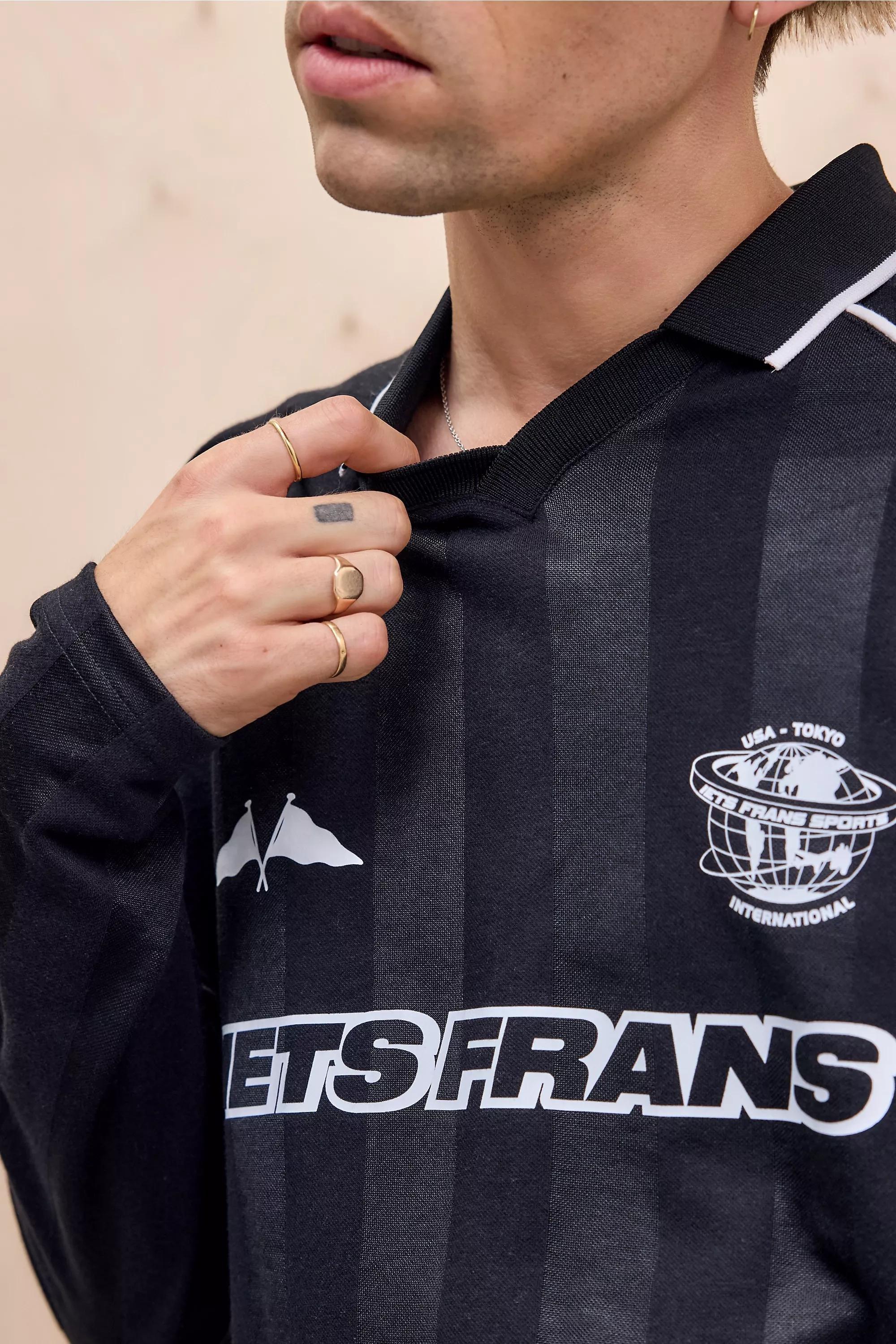 Black Iets Frans... Long Sleeve Football T-Shirt, , large image number 2