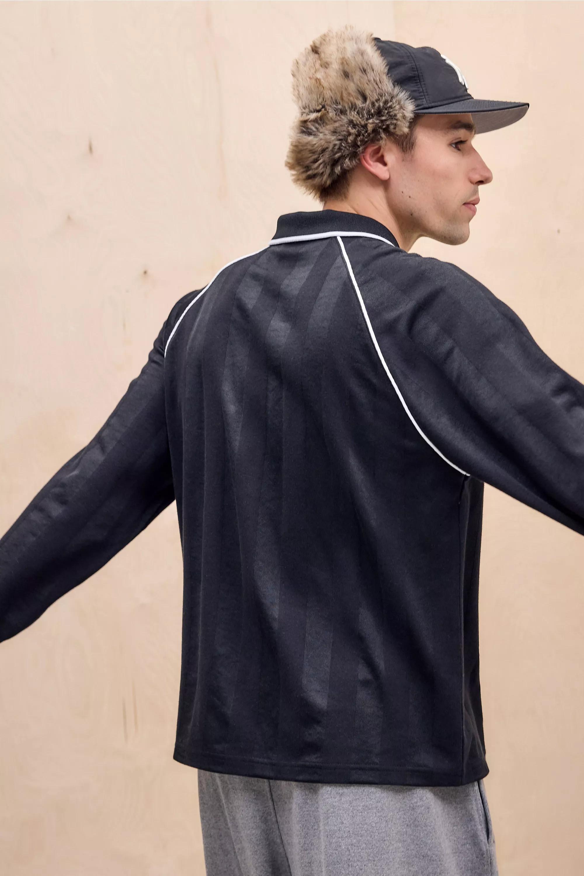 Black Iets Frans... Long Sleeve Football T-Shirt, BLK, large image number 3