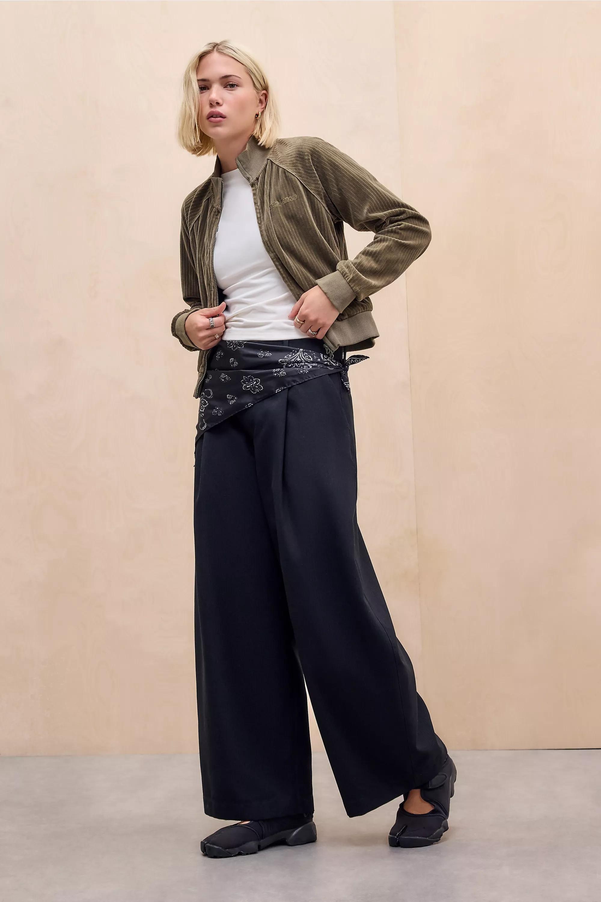 Khaki iets frans... Corduroy Track Top, KHAKI, large image number 1