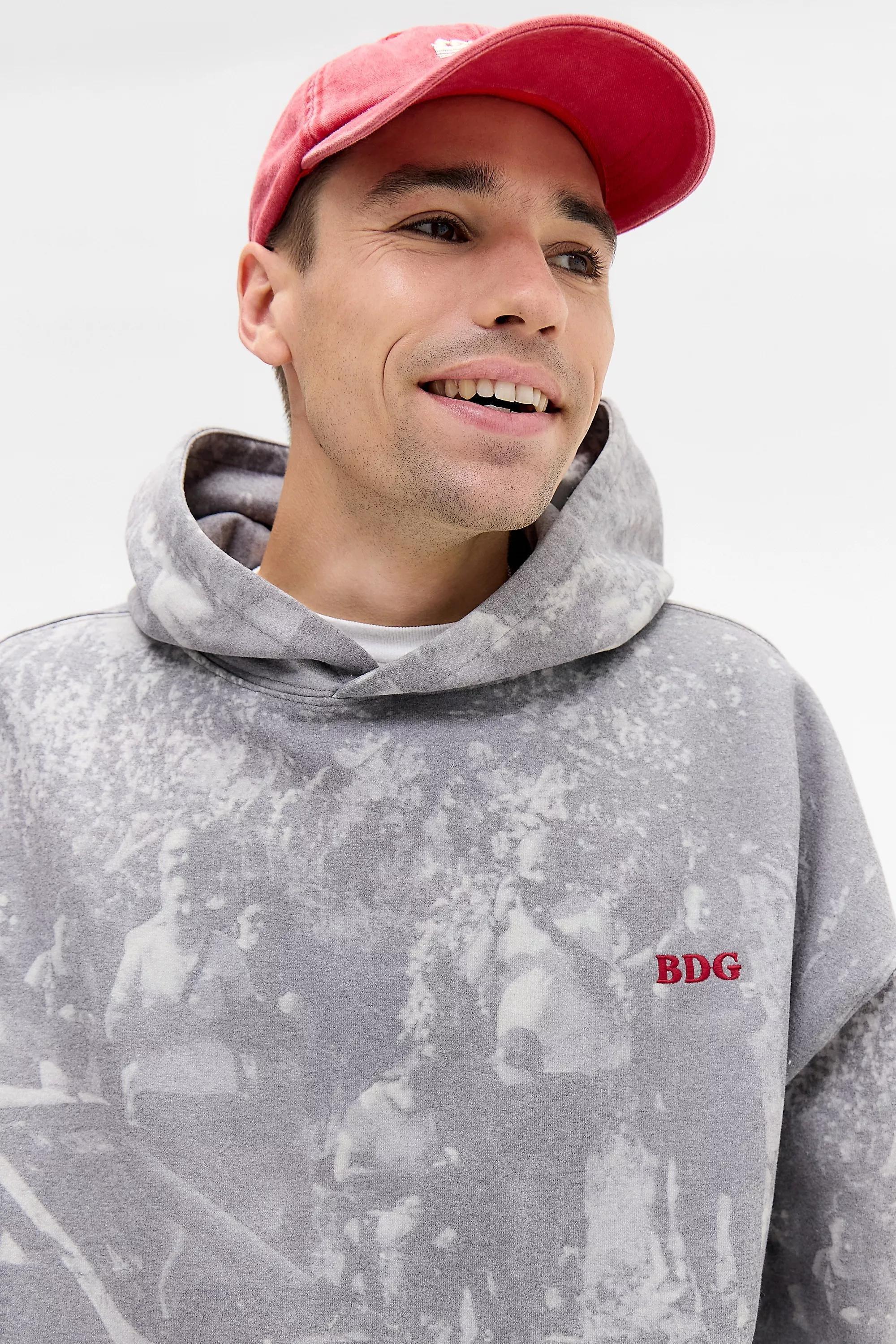 Grey Bdg Photographic Hoodie, GREY, medium