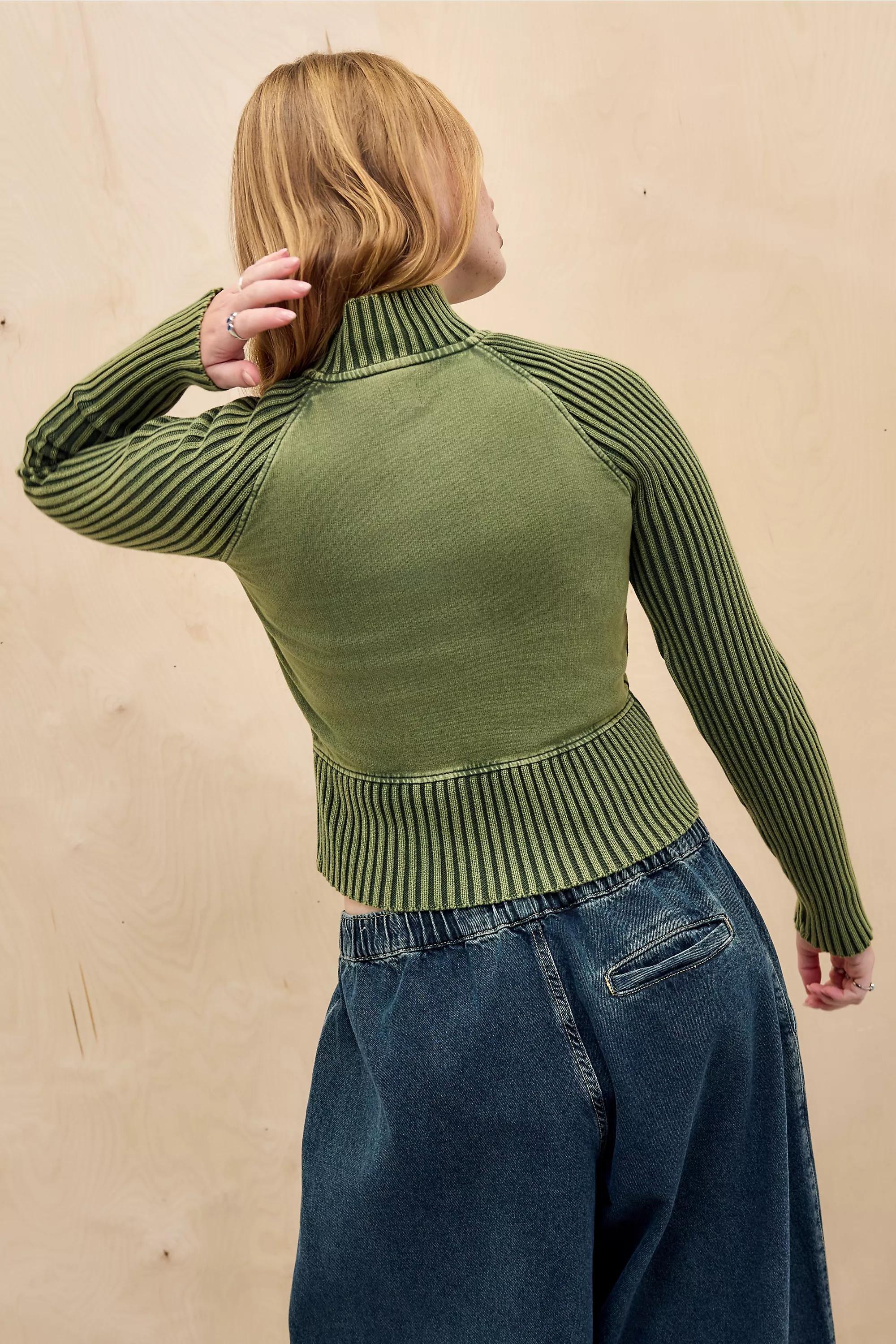 Khaki Bdg Tina Track Top, KHAKI, large image number 3