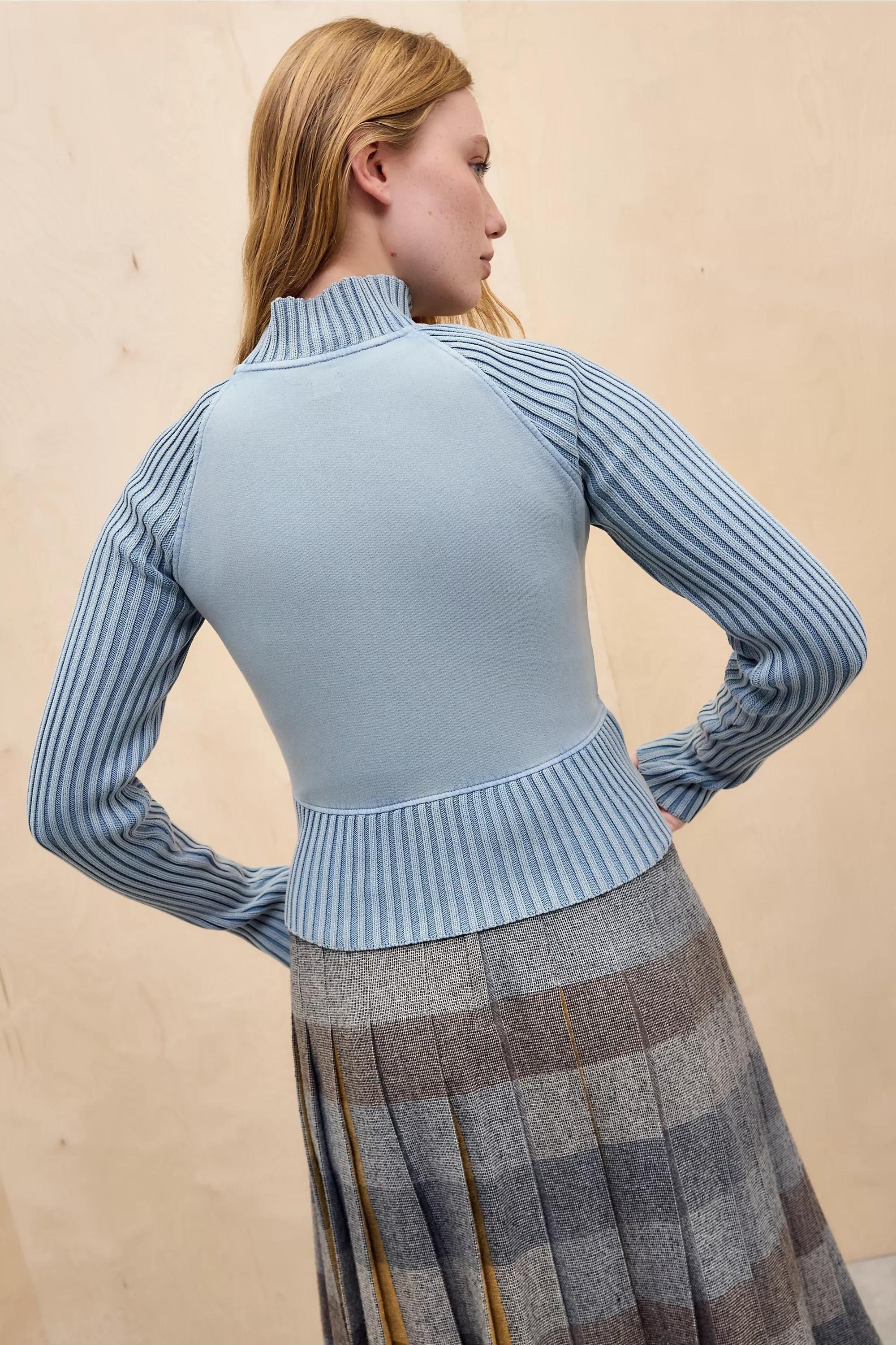 Blue Bdg Tina Track Top, LT BLUE, large image number 3