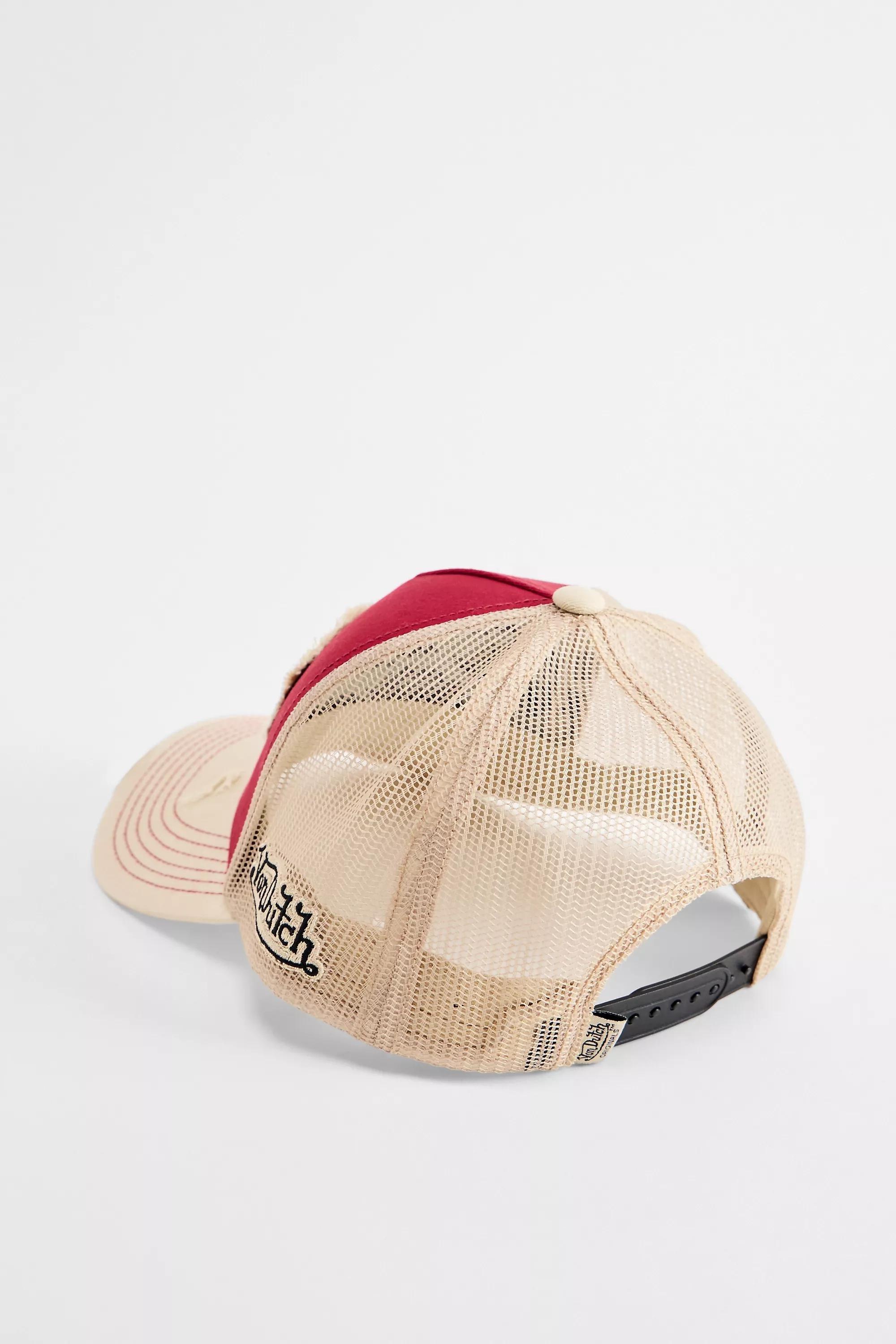 Red Von Dutch Red Trucker Cap, RED, medium