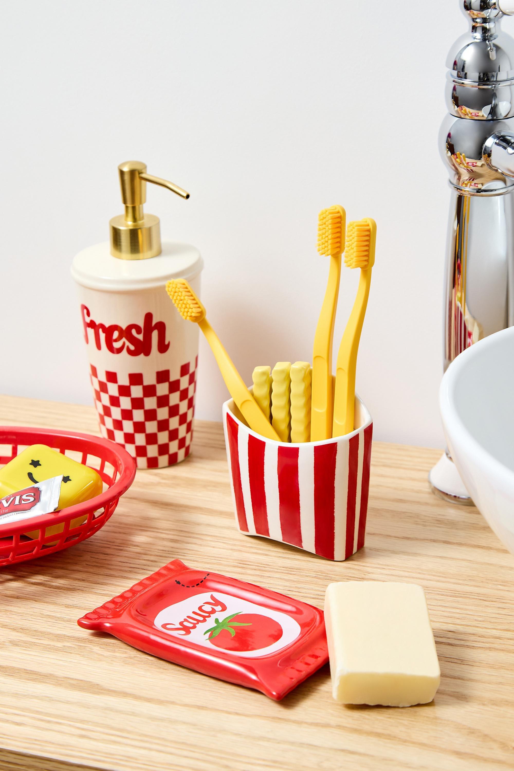 Red Fast Food Soap Dispenser, RED, large image number 2