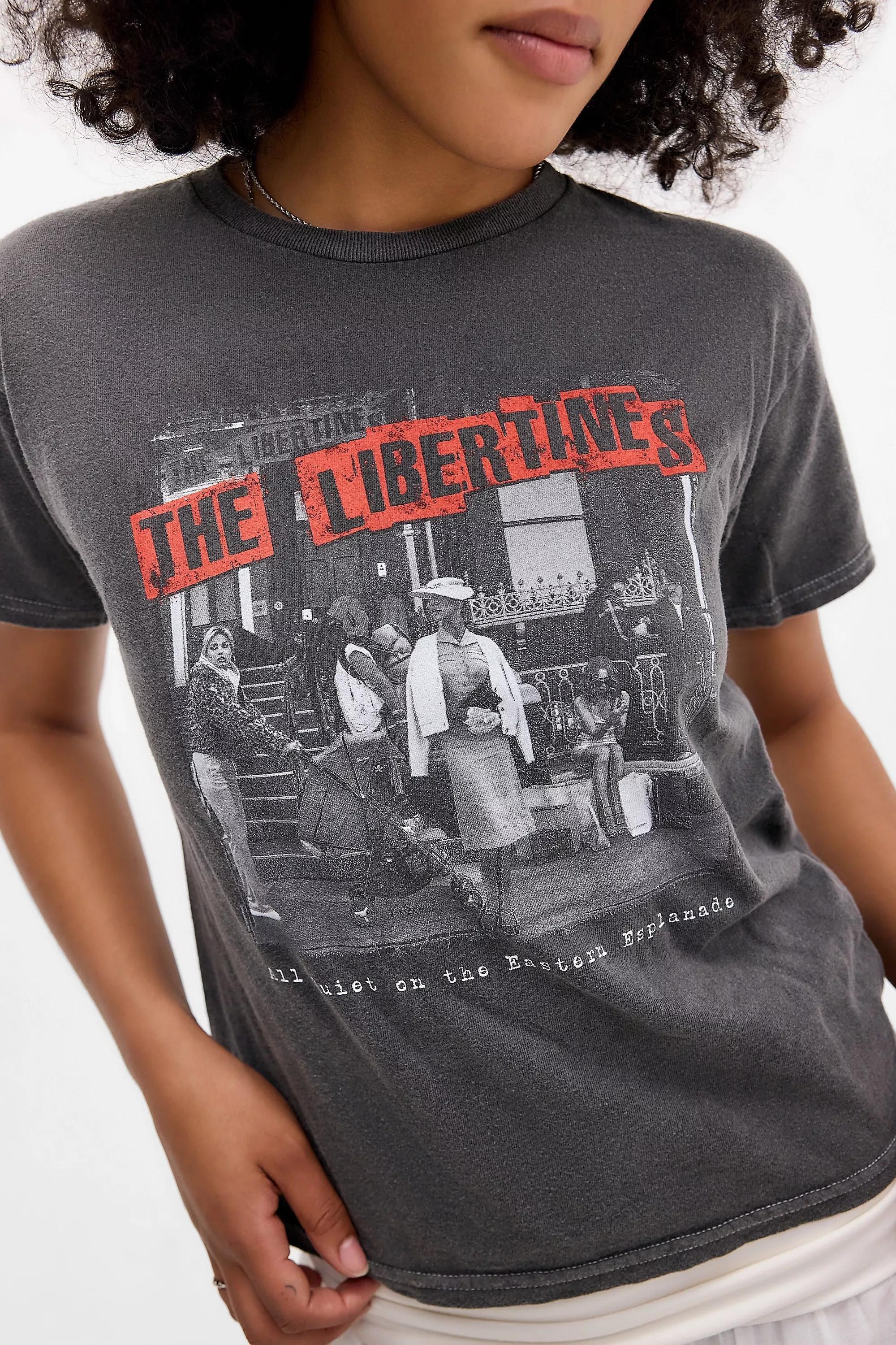 UO The Libertines Relaxed T-Shirt, GREY, large image number 0