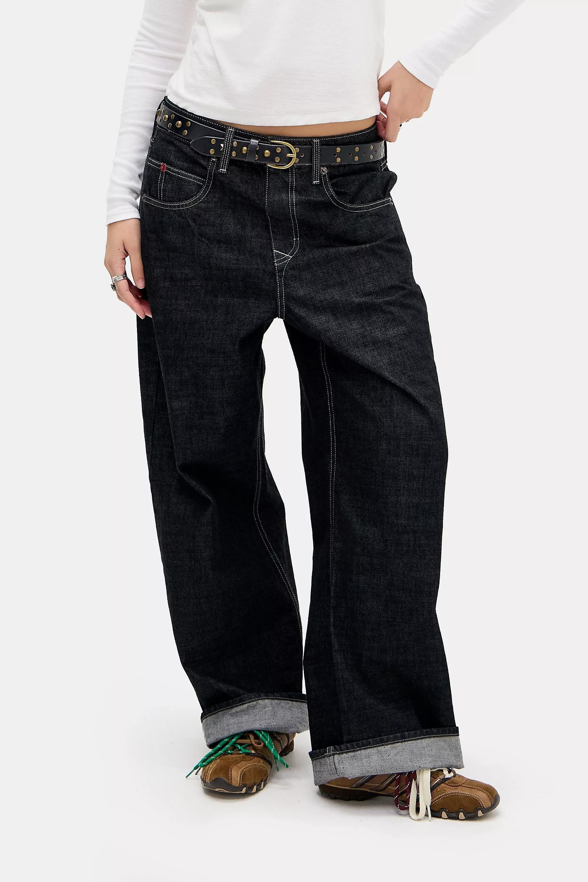 Black Bdg Jaya Baggy Jeans, BLK, medium
