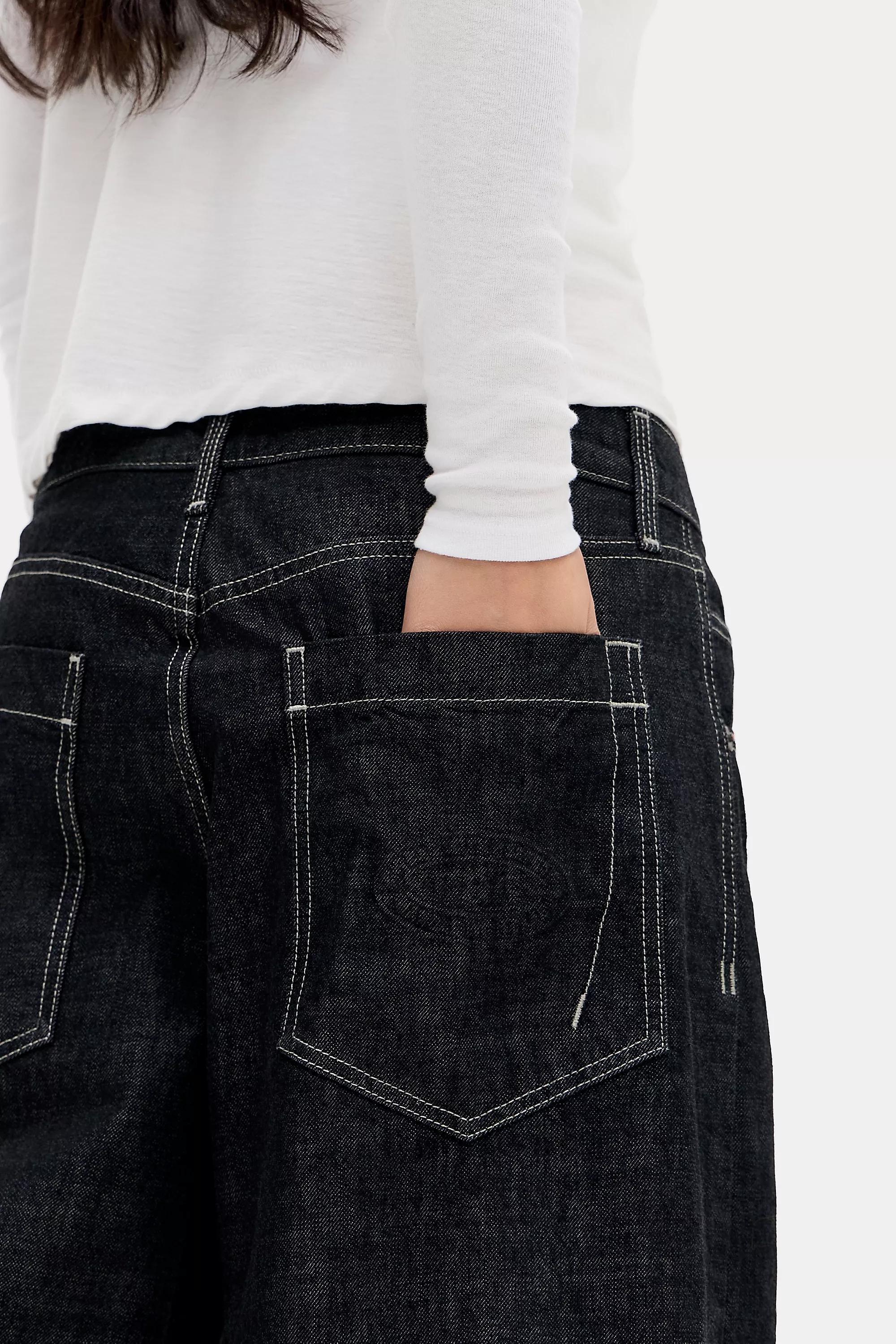 Black Bdg Jaya Baggy Jeans, BLK, large image number 3