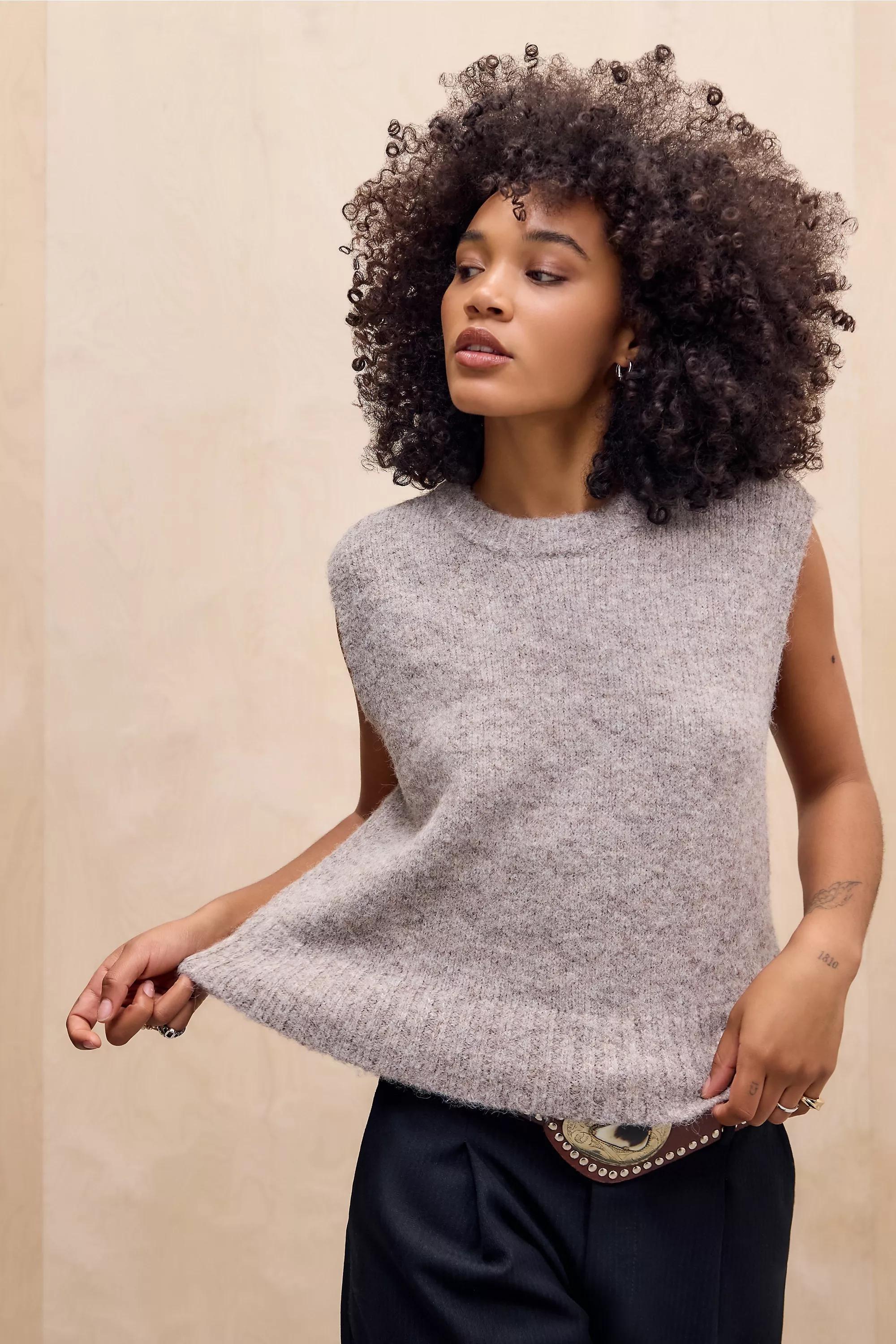 BROWN UO Arizona Lofty Sleeveless Tank Top, BRN, large image number 0