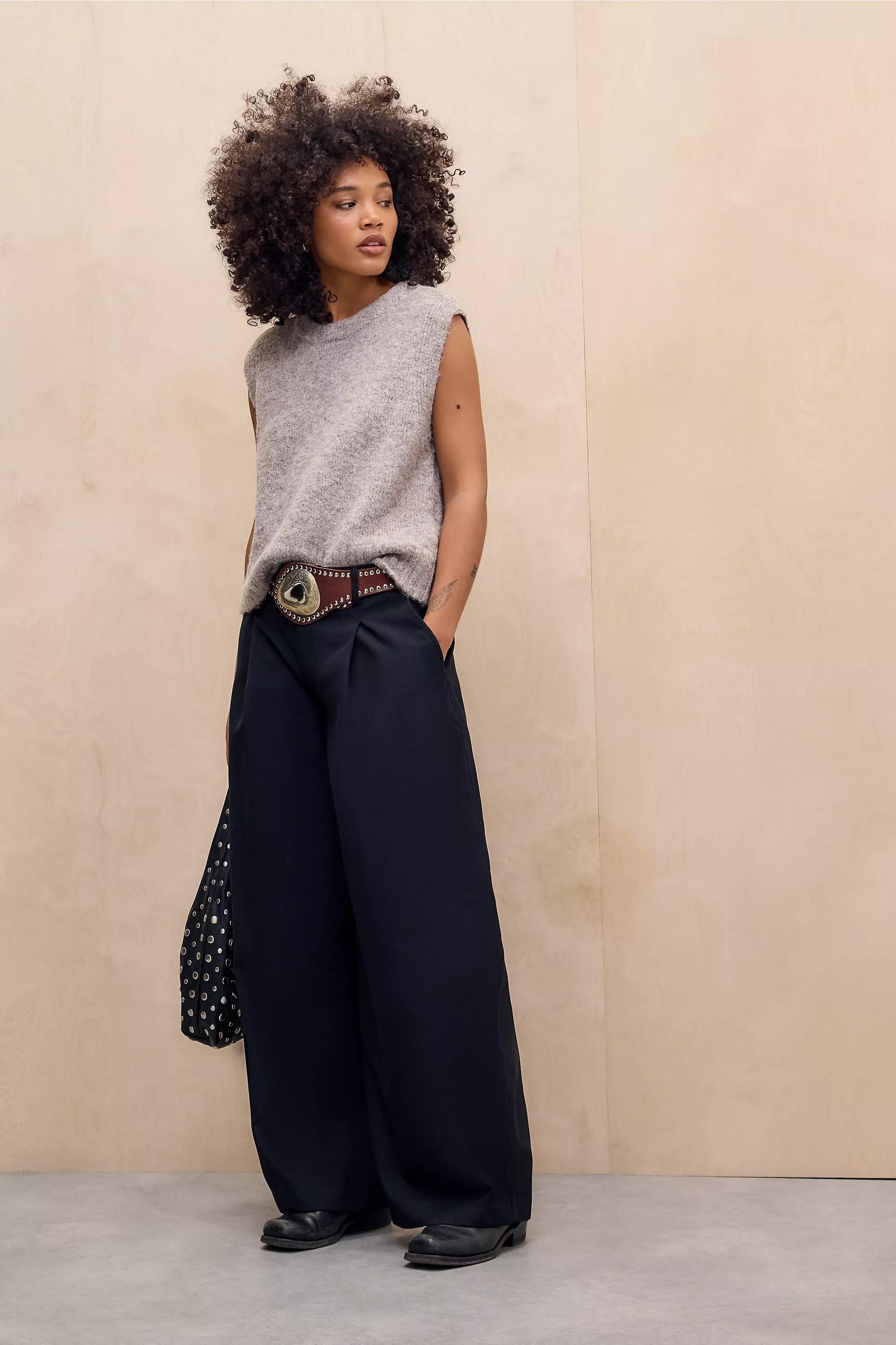 BROWN UO Arizona Lofty Sleeveless Tank Top, BRN, large image number 2