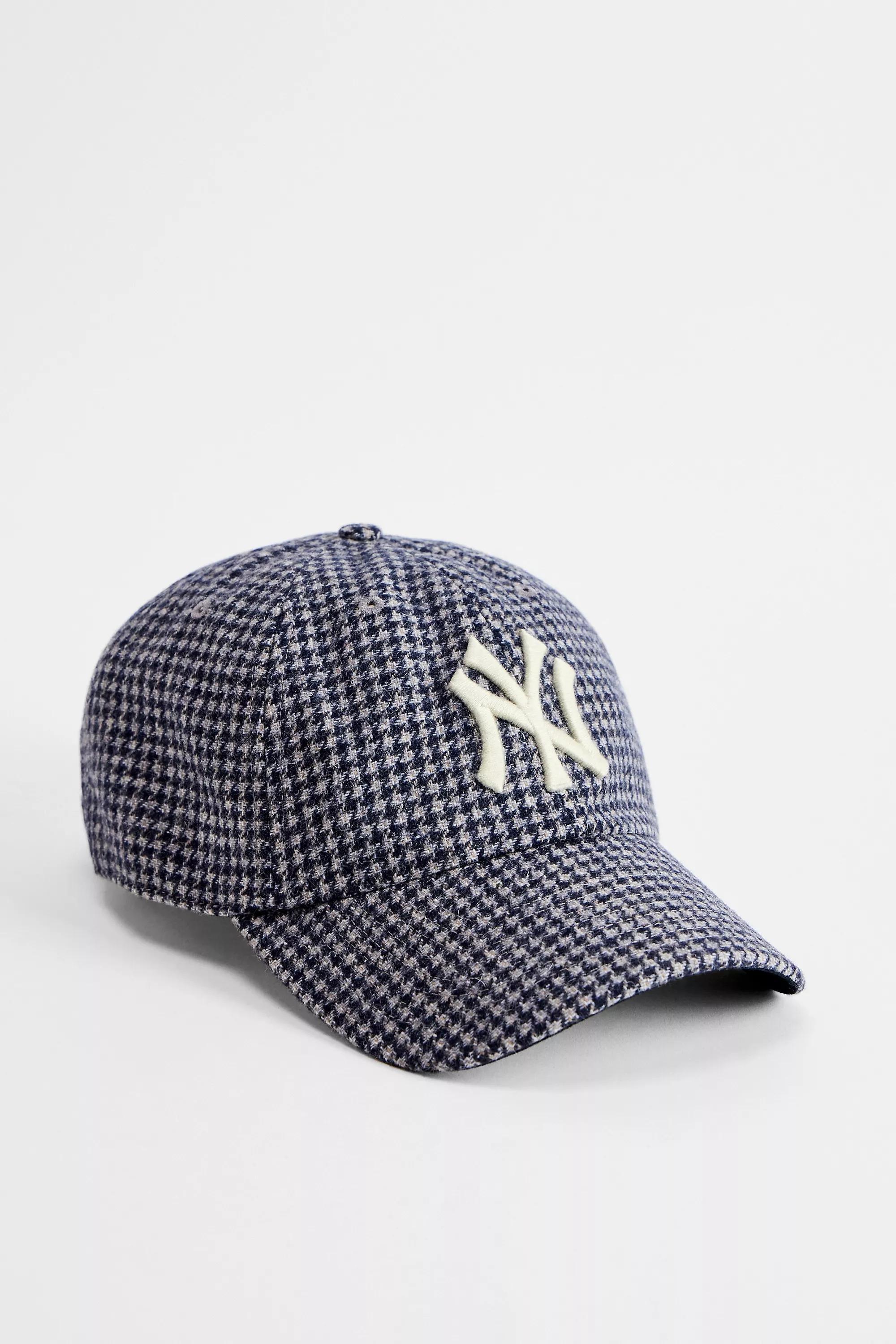 Navy 47 Brand Ny Yankees Houndstooth Cap, BEIGE, large image number 0