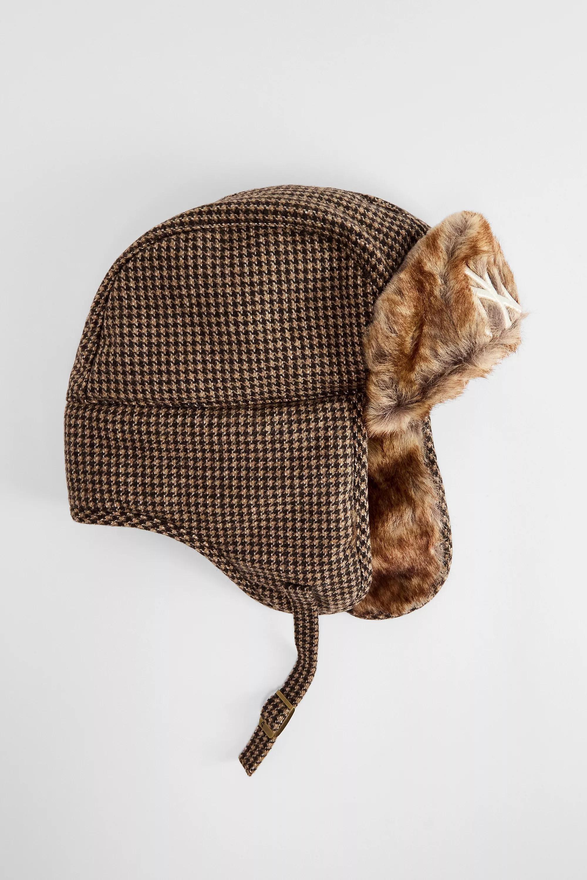 Brown 47 Uo Houndstooth Trapper Hat, BRN, large image number 2