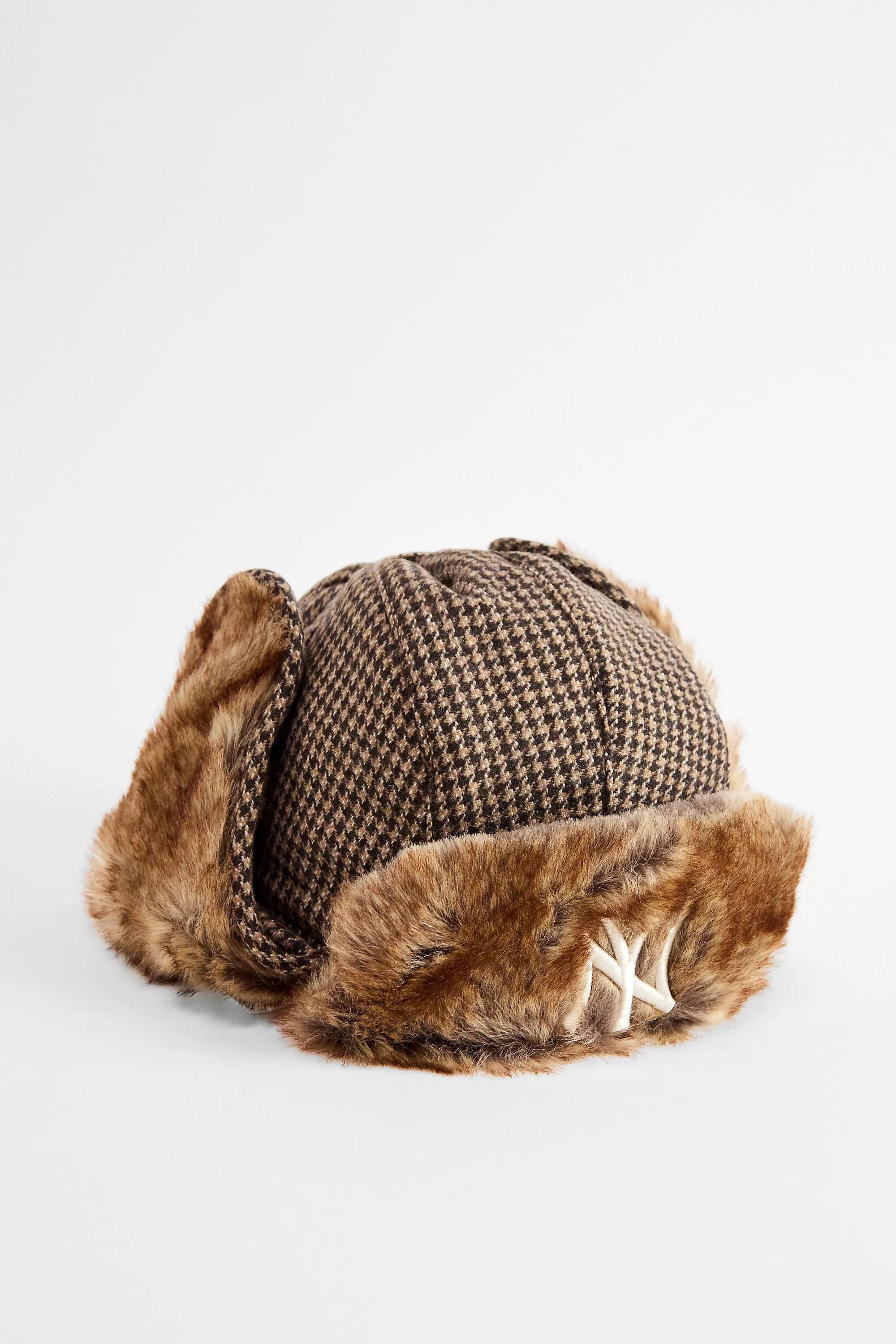 Brown 47 Uo Houndstooth Trapper Hat, BRN, large image number 3