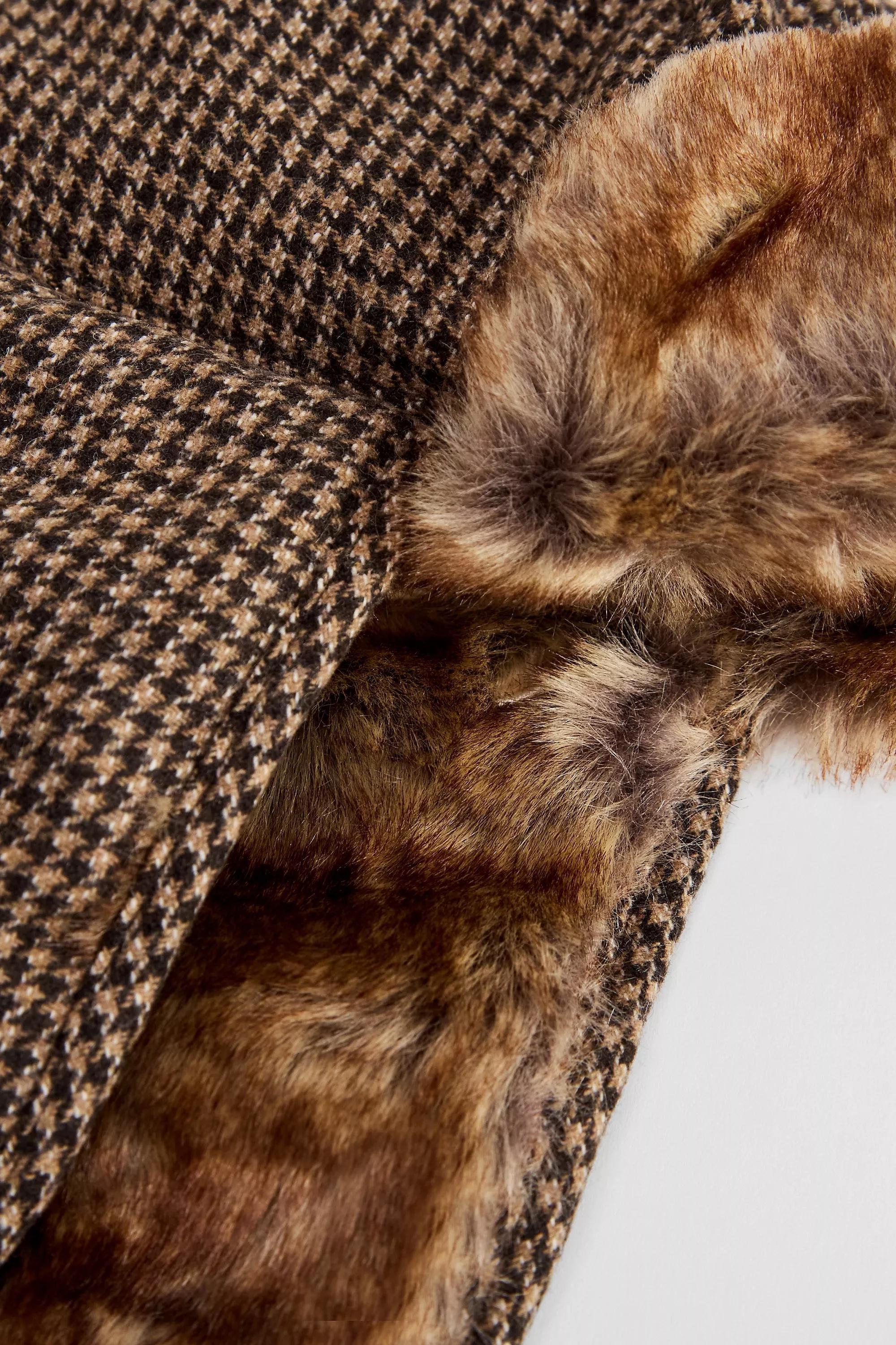 Brown 47 Uo Houndstooth Trapper Hat, BRN, large image number 4