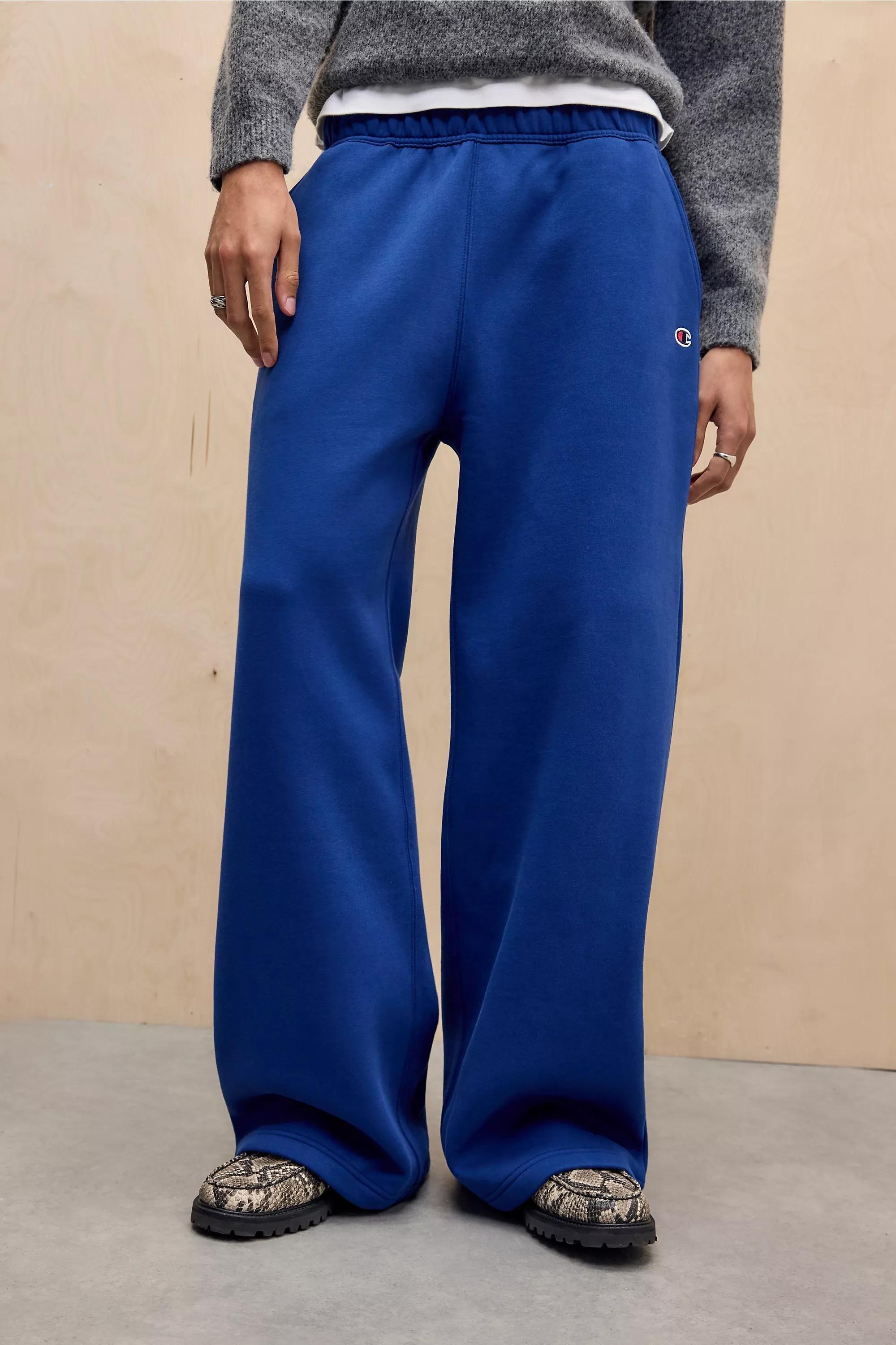 Navy Uo Washed Wide Leg Joggers, NAVY, large image number 0